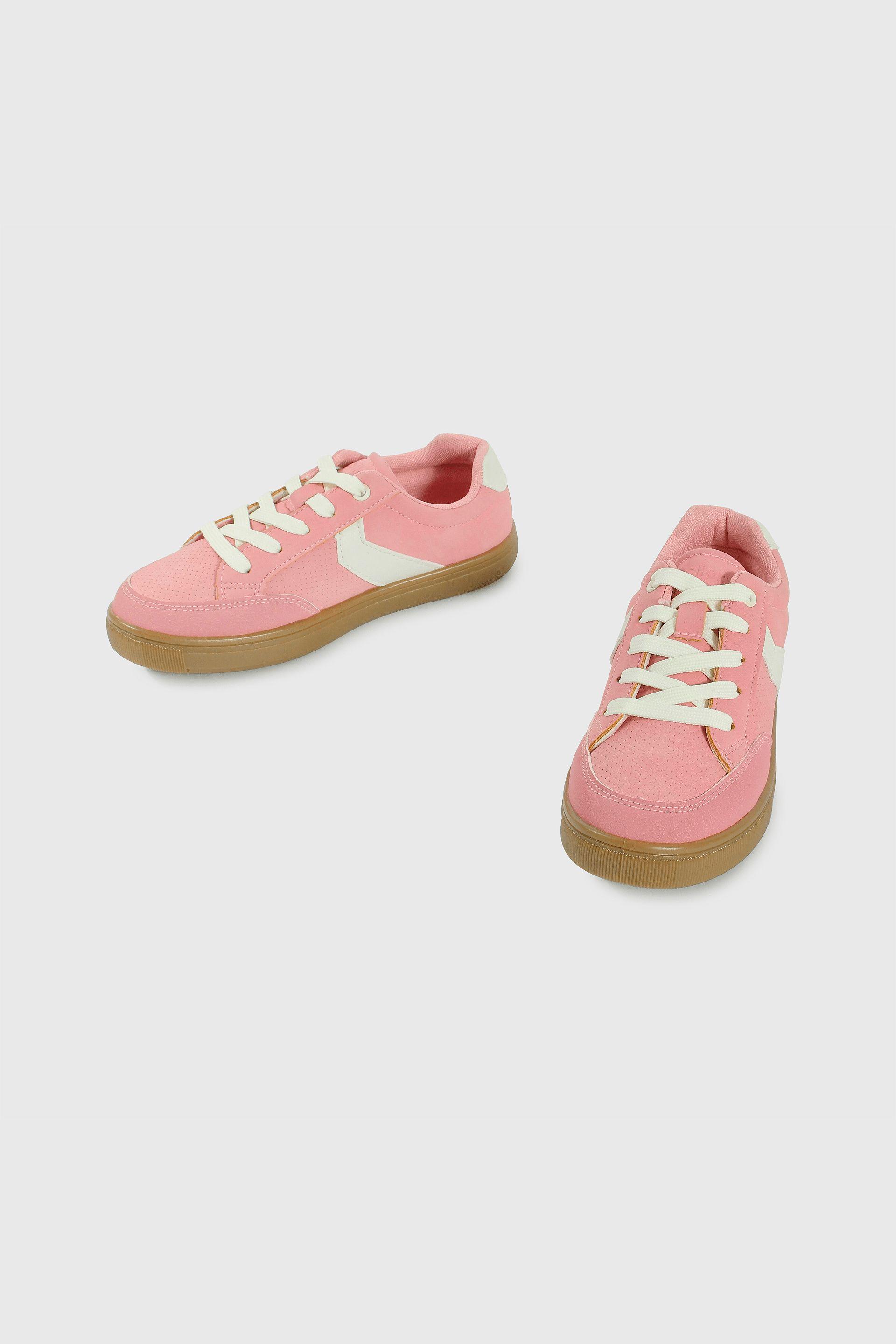 Zapatilla de Niña Lifestyle Londres Rosado con Cordón 641-3