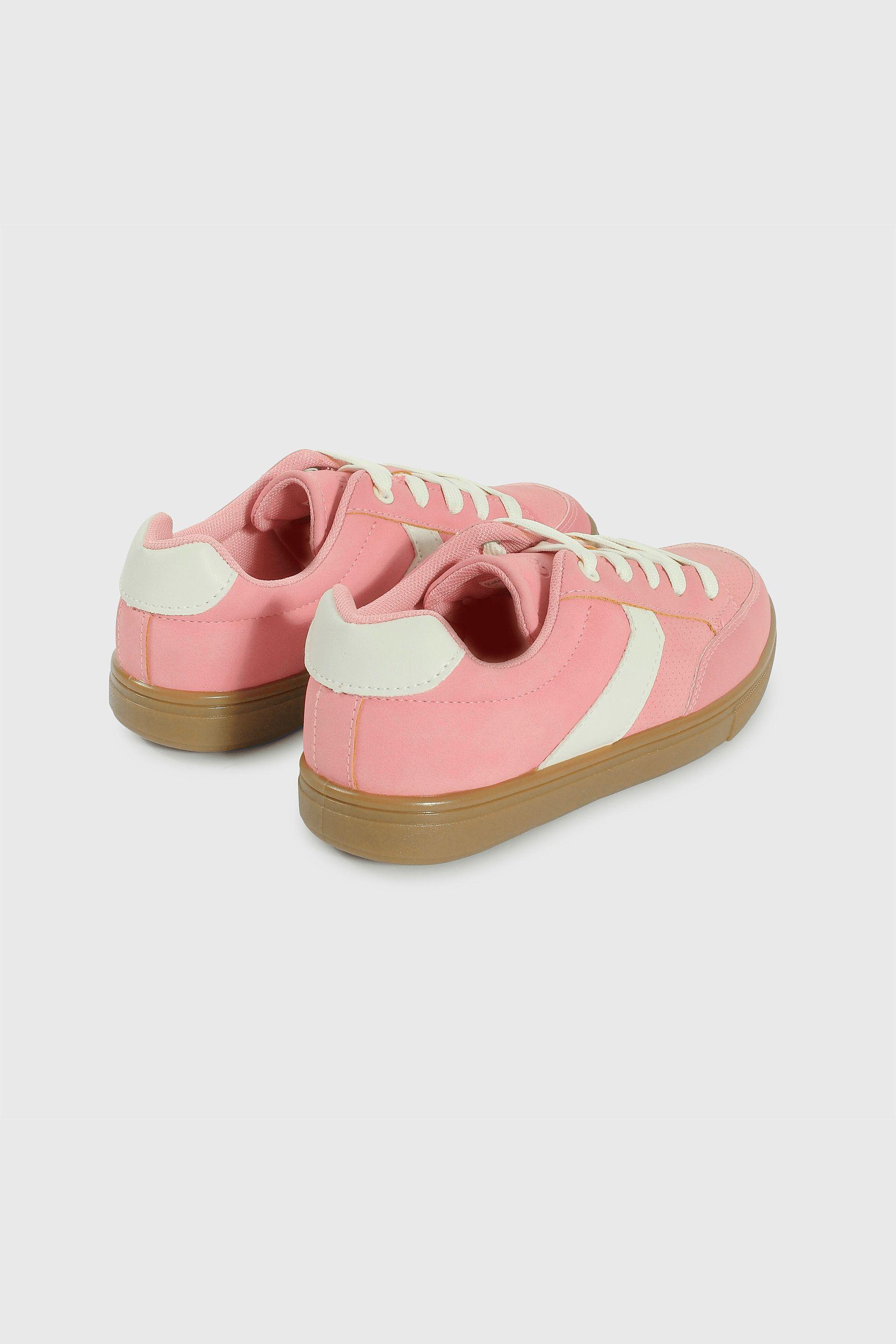 Zapatilla de Niña Lifestyle Londres Rosado con Cordón 641-4