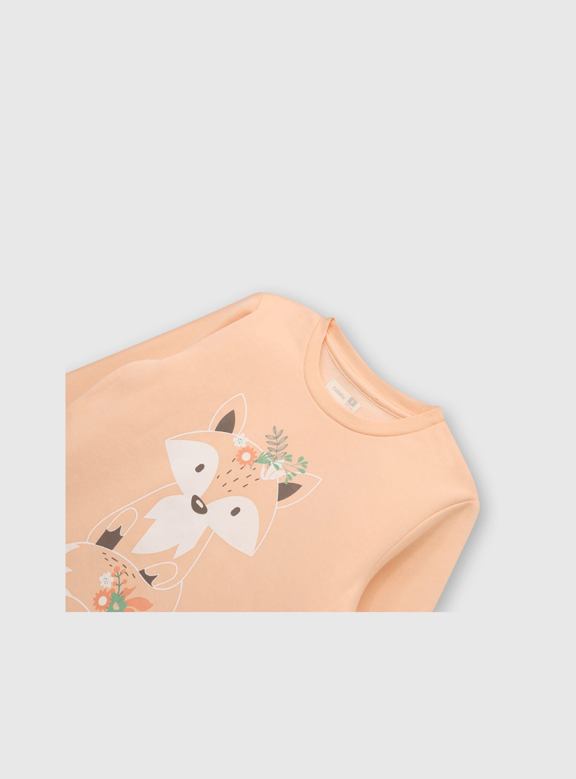 Pijama Niña Naranjo 52926 Colloky-3