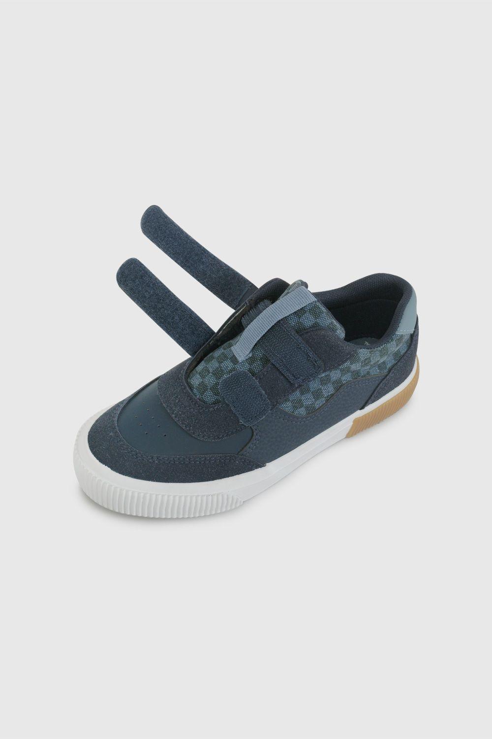 Zapatilla Urbana Azul con Cuadros 57210250V26-5