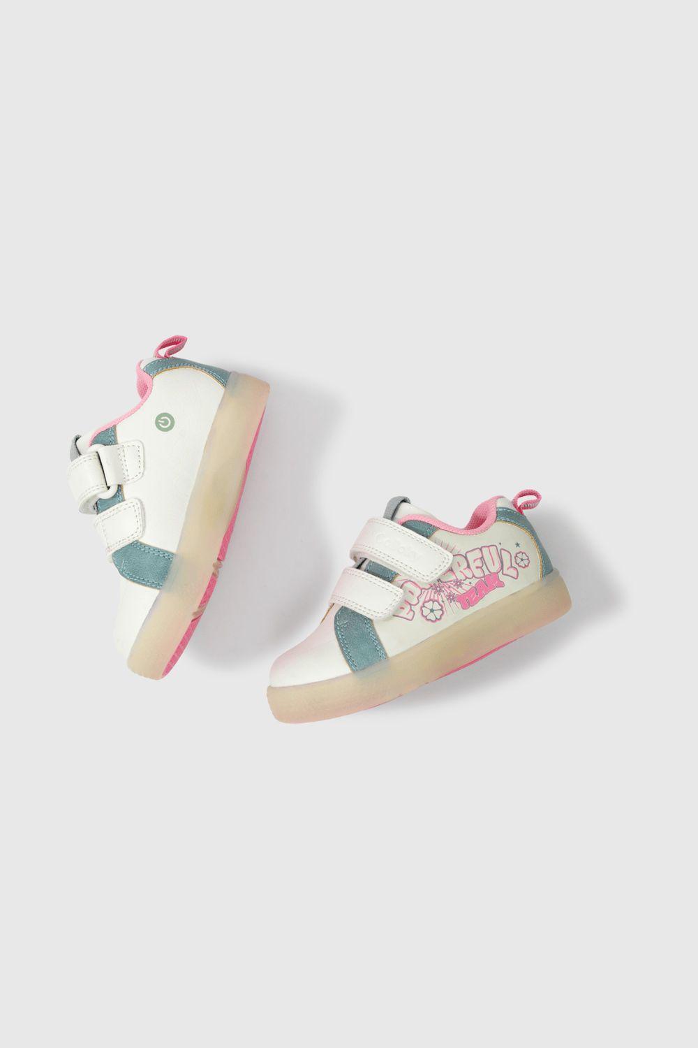 Zapatilla Luces Niñas Blanco 50084 Colloky-3