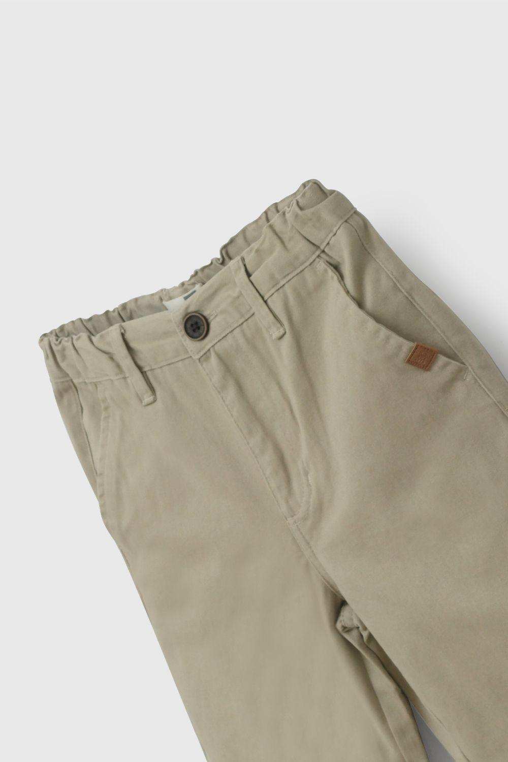 Bermuda Gabardina Beige  De Niño BDGB0166V26-2