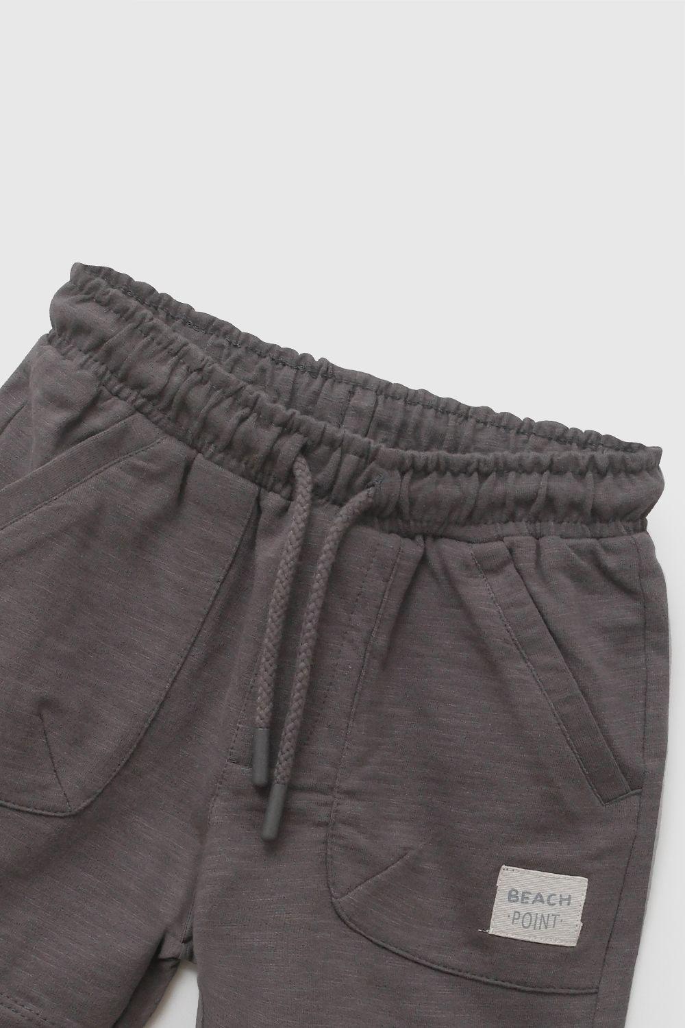 Bermuda Bolsillos Grafito Niño 6-9M a 4-5A Colloky-2