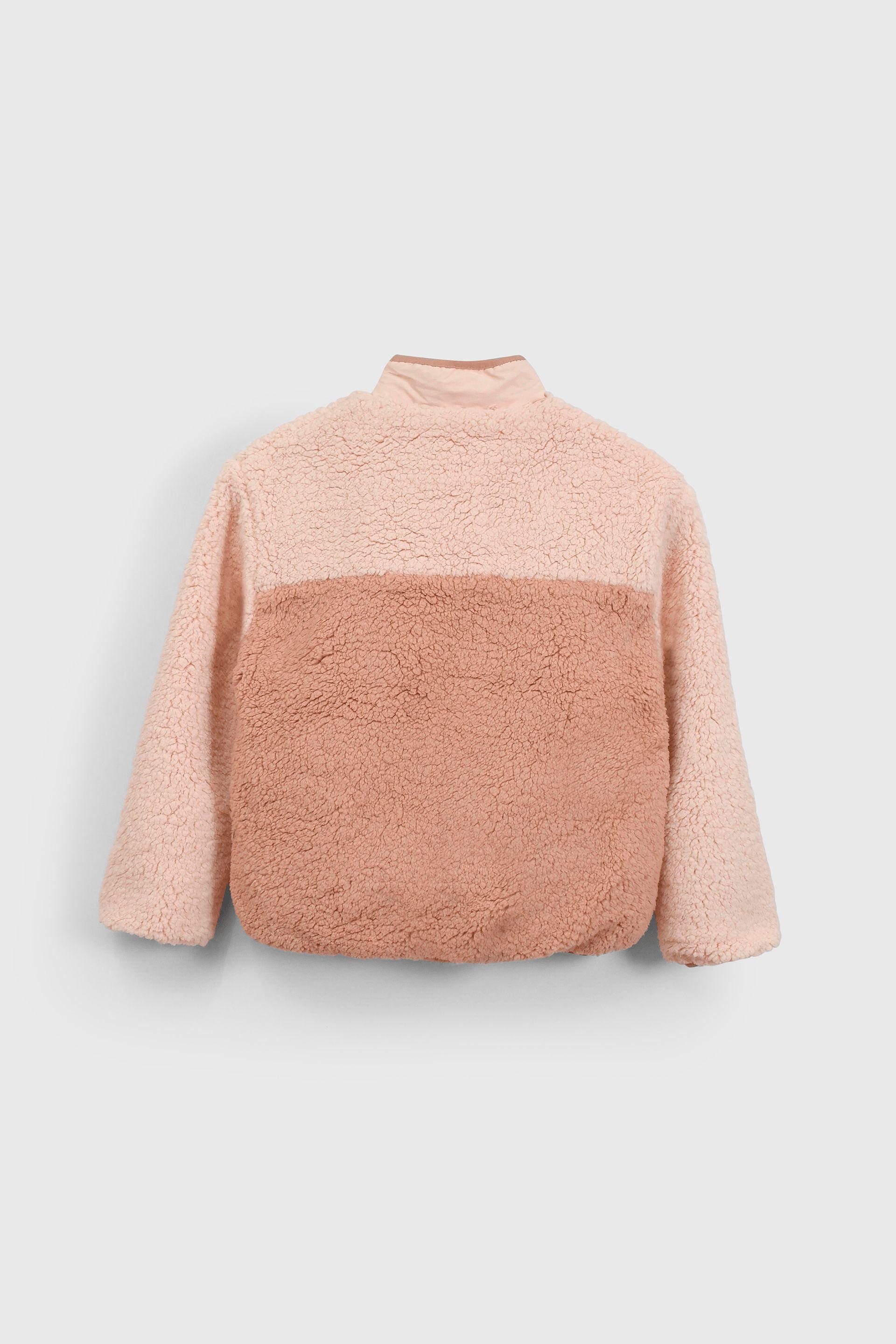 Chaqueta Polar y Chiporro Rosado con Cierre para Niña  de 3 a 12 años-1