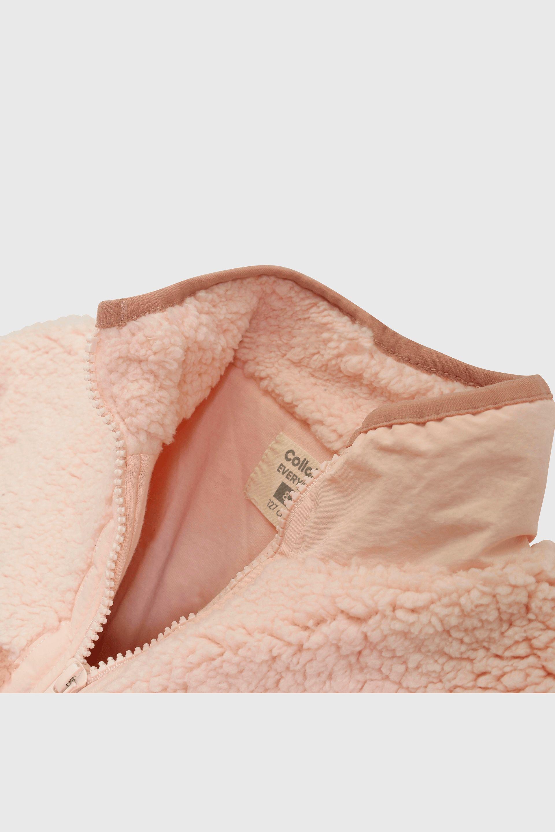 Chaqueta Polar y Chiporro Rosado con Cierre para Niña  de 3 a 12 años-3