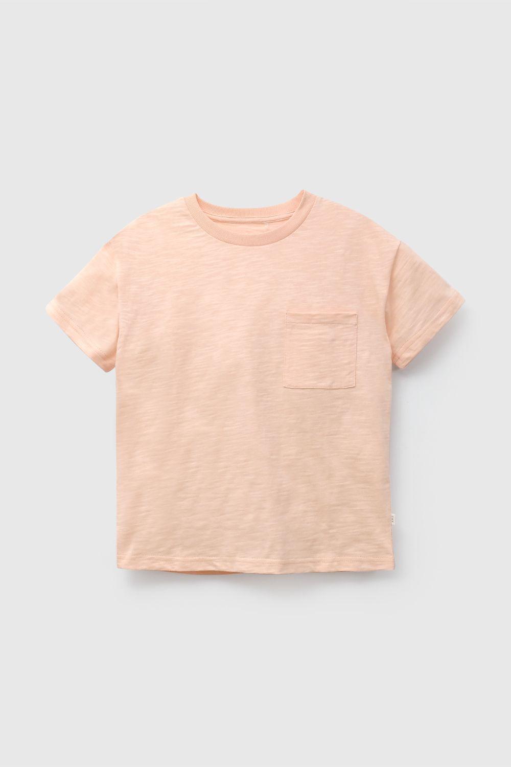 Polera Básica Naranja De Niño POJE5543V26-0