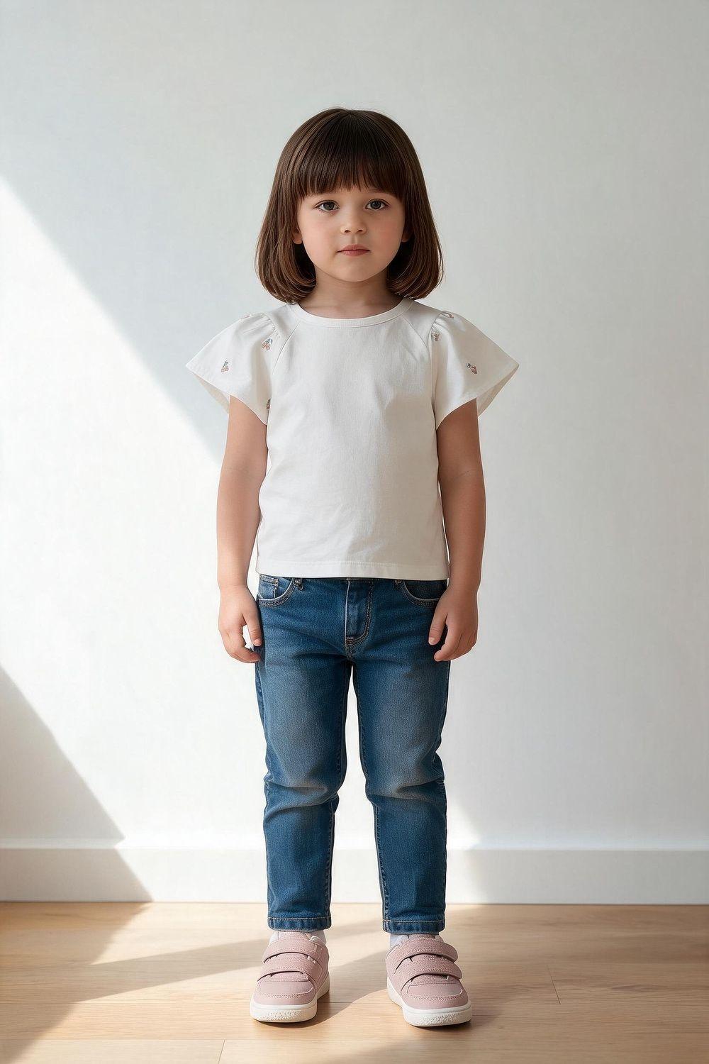 Polera Manga Vuelos Blanco Niña 6-9M a 4-5A Colloky-1