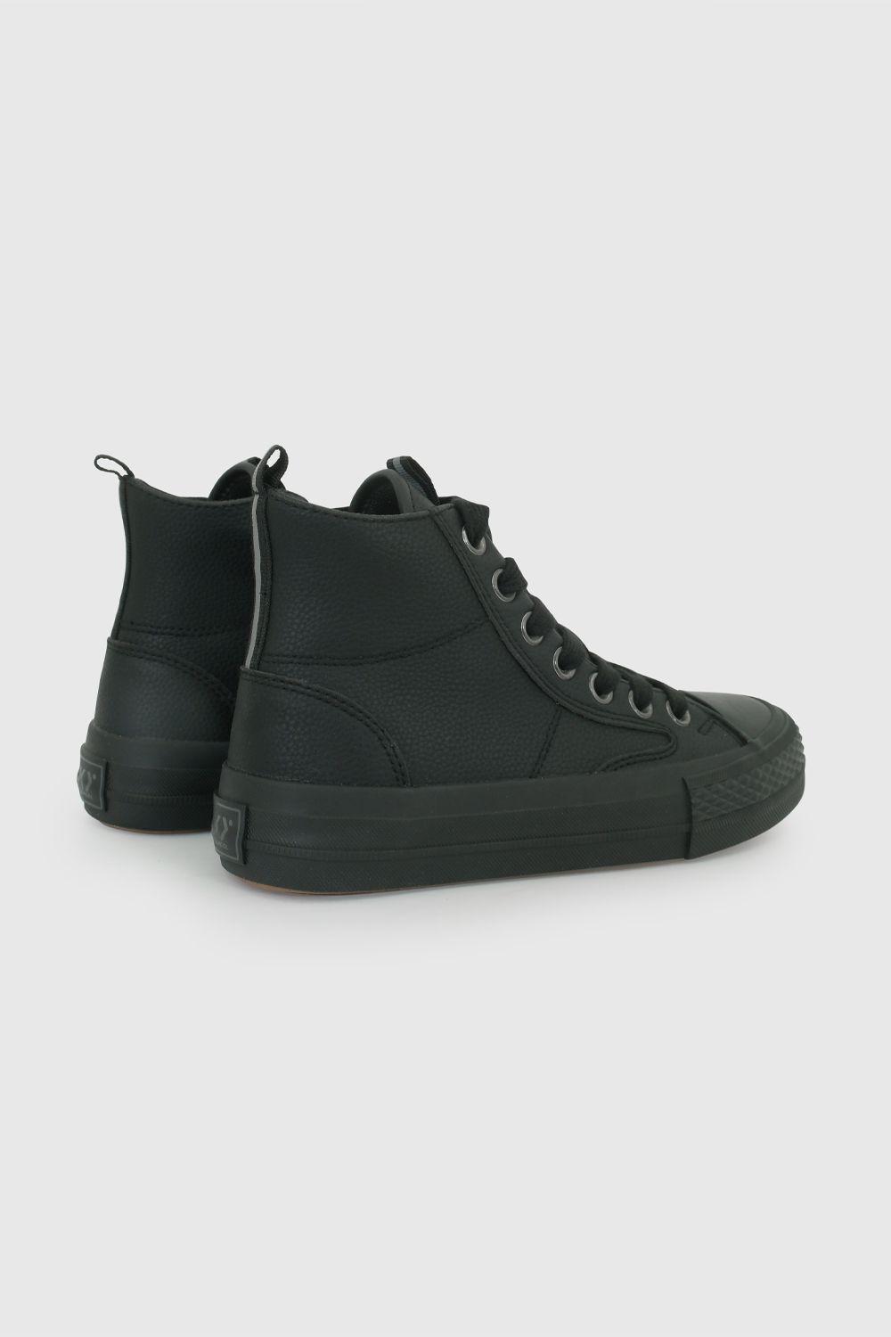Zapato Escolar de Niña Negro con cordón-5