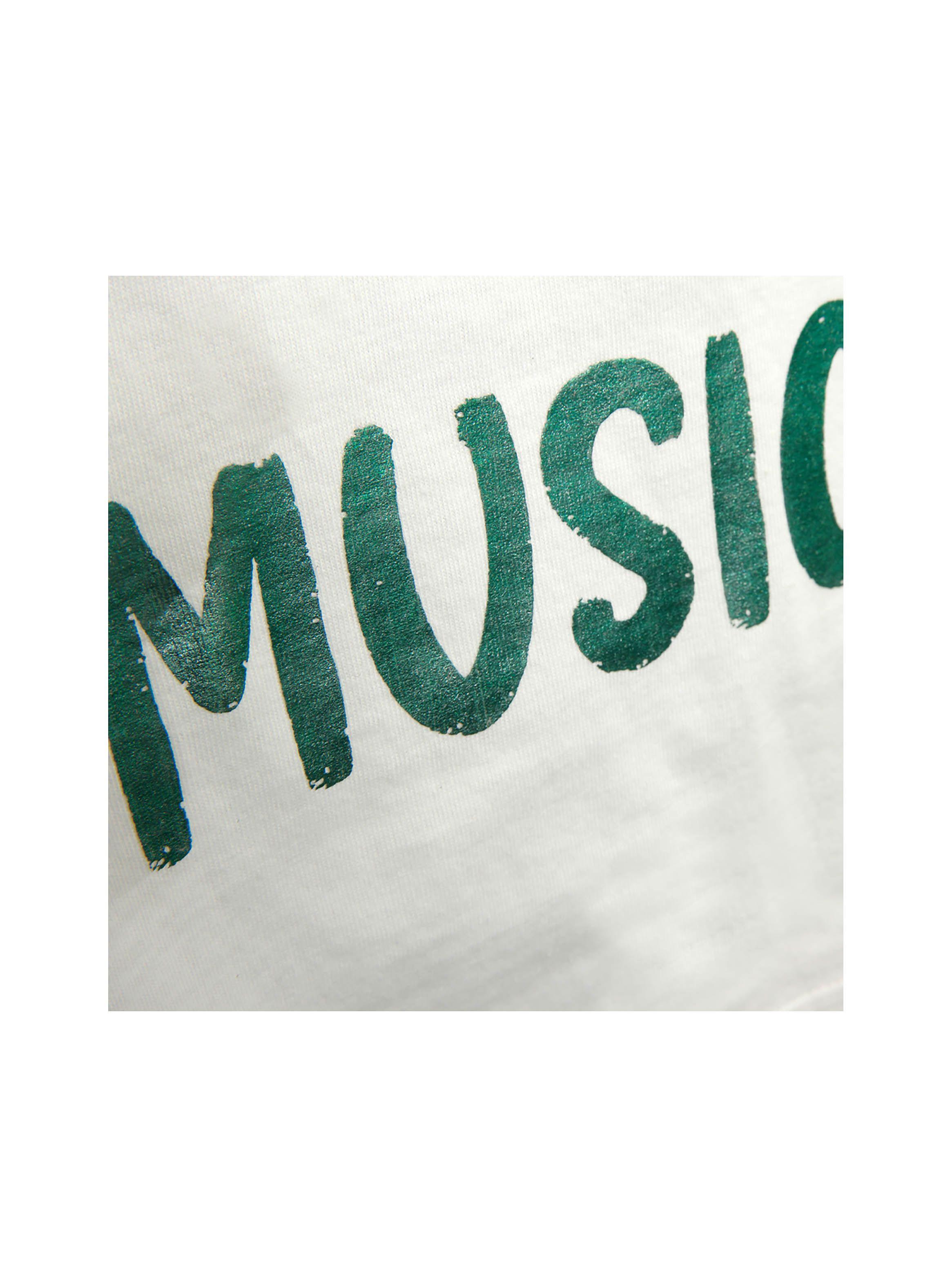 Polera De Niño Music Blanco (2 A 12 Años) Colloky-3