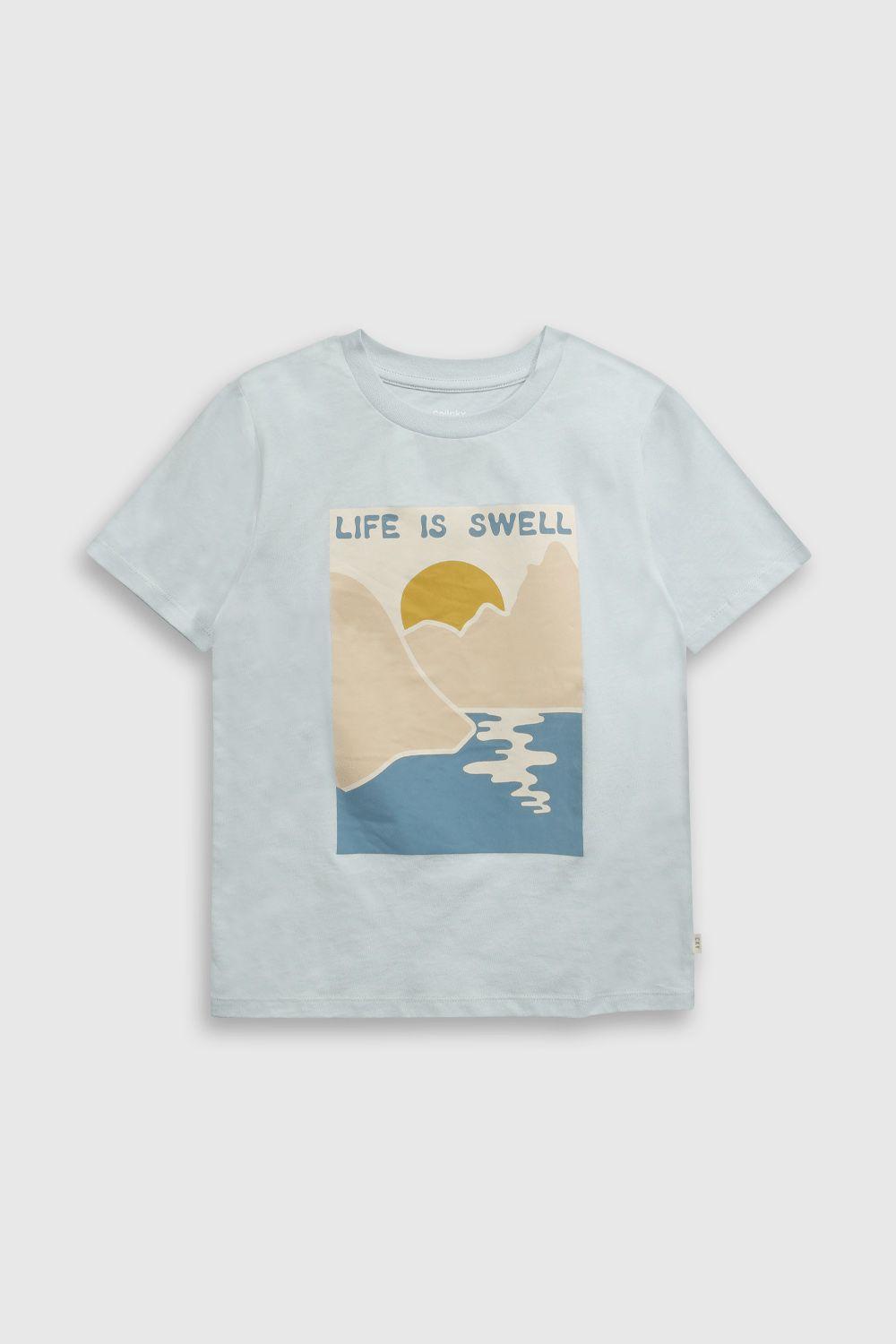 Polera Básica Celeste-0