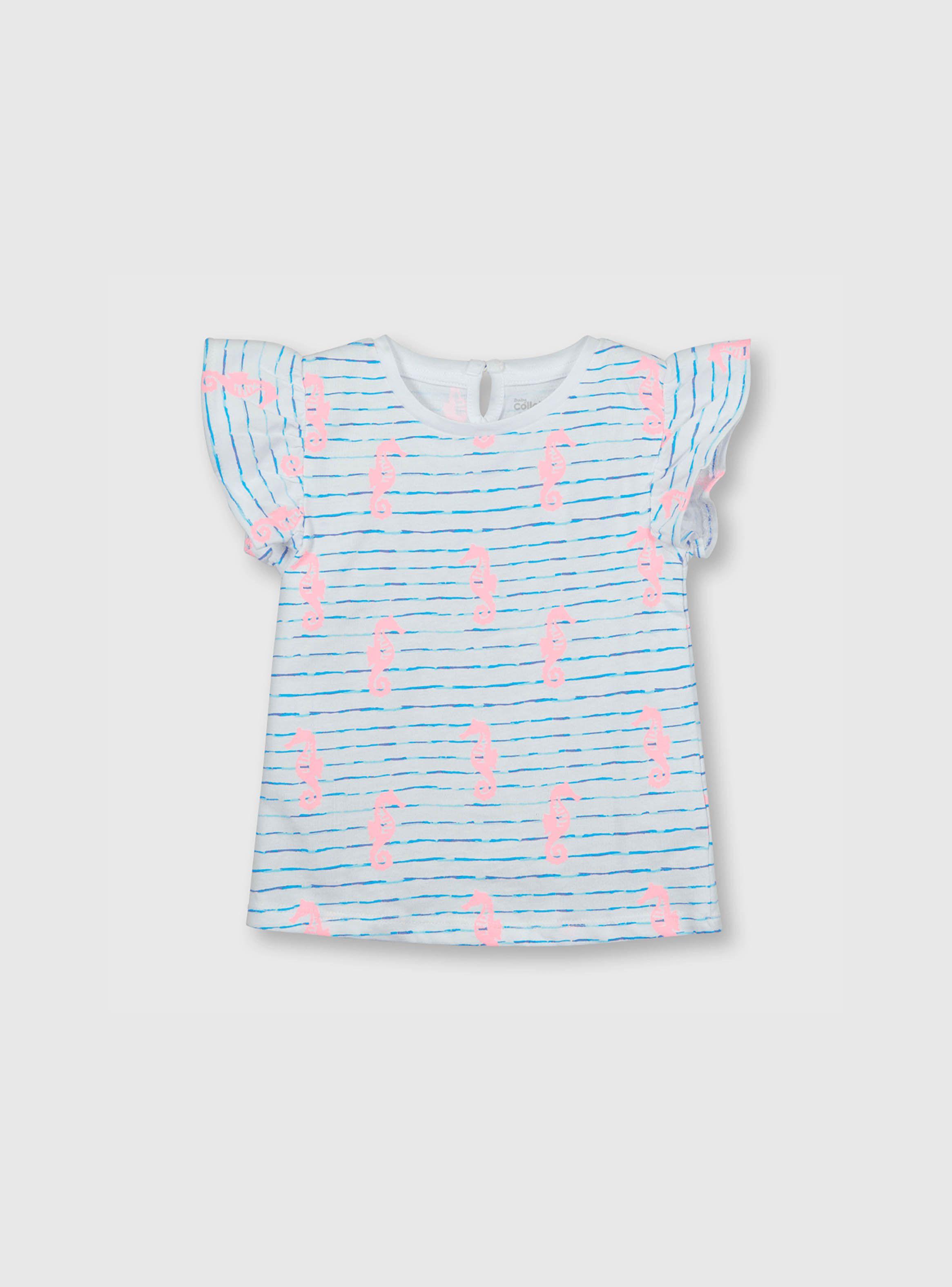Polera De Bebe Niña Estampada Blanco (3 A 36 Meses) Colloky-0
