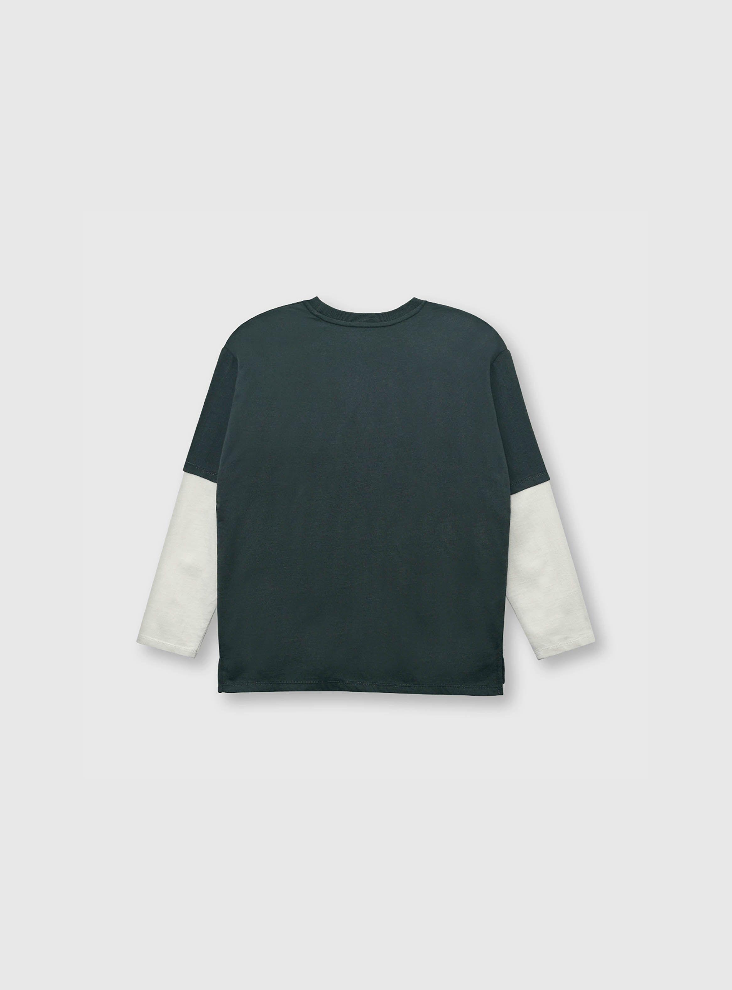 Polera De Niño Urbana Gris (2 A 12 Años) Colloky-1