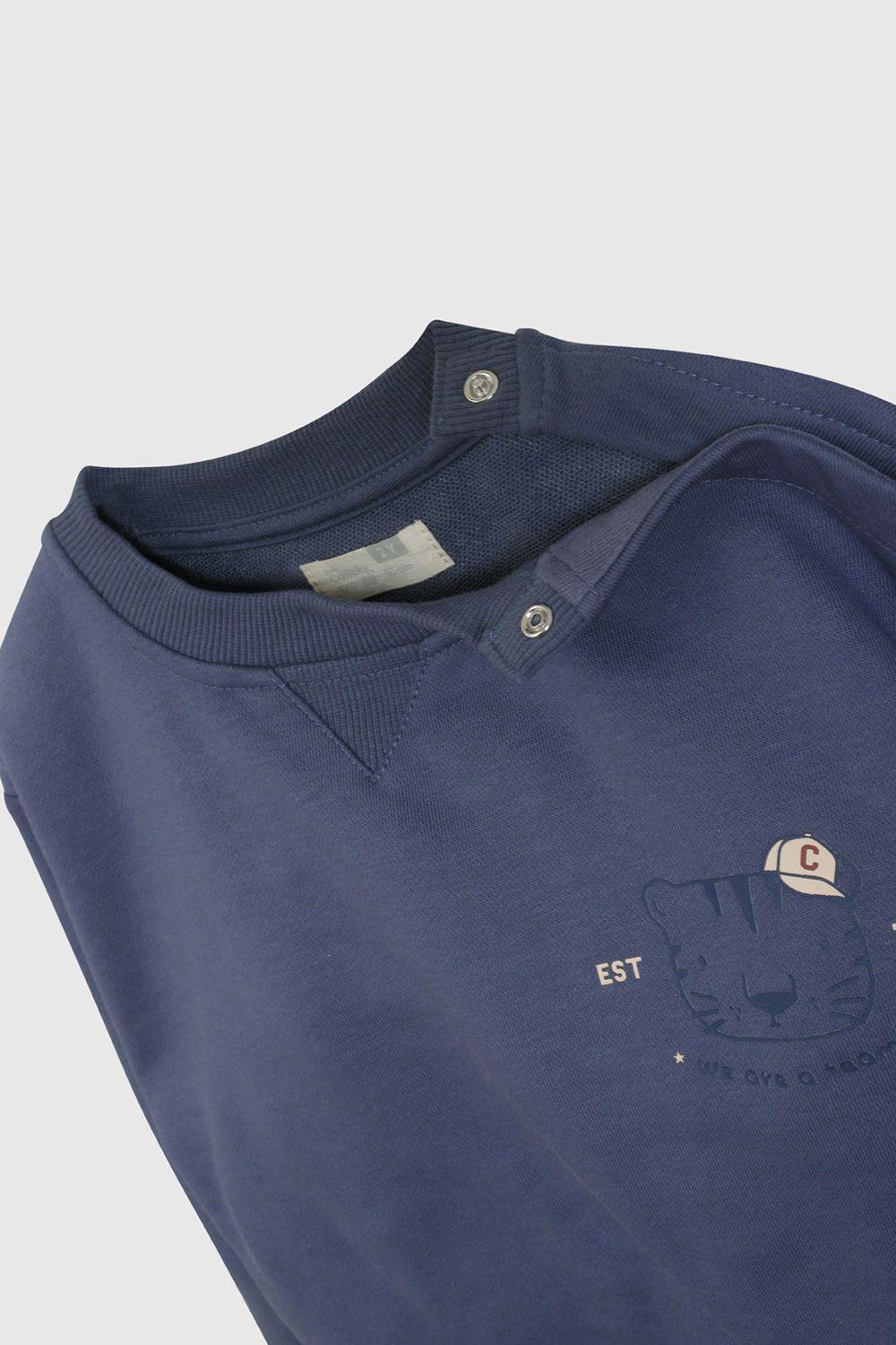 Polerón Básico Azul De Niño PLPO5551V26-3