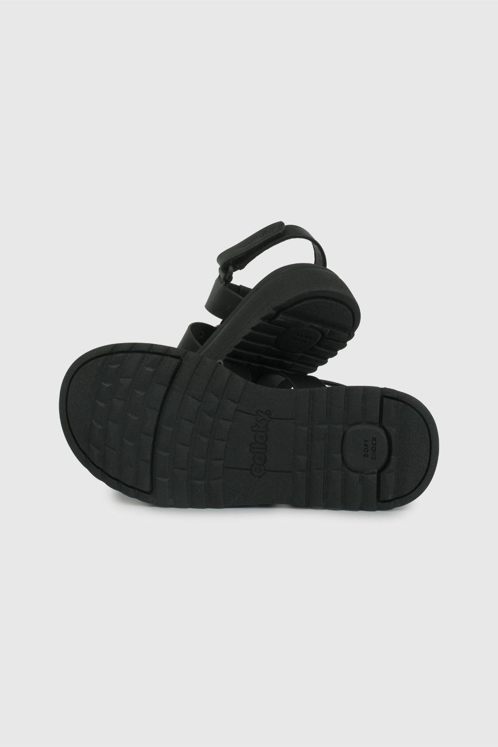 Sandalia Negra con Plataforma 53180201V26-2