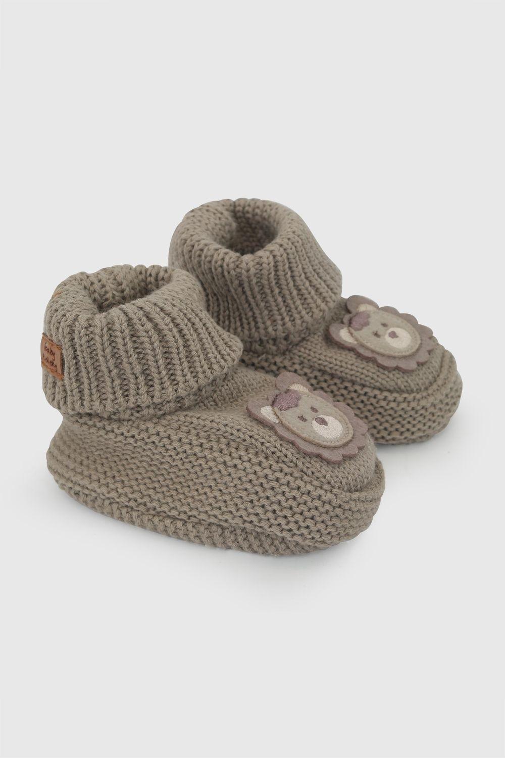 Zapato Tejido Cafe Niño 0/6M - 6/12M Colloky-0