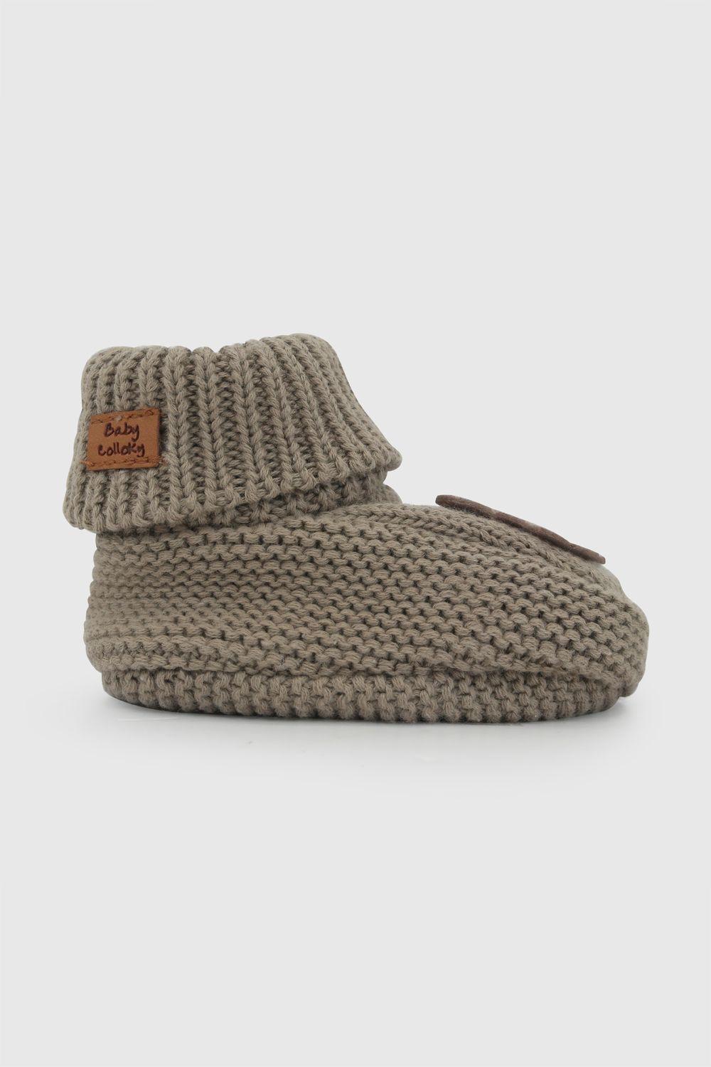 Zapato Tejido Cafe Niño 0/6M - 6/12M Colloky-1