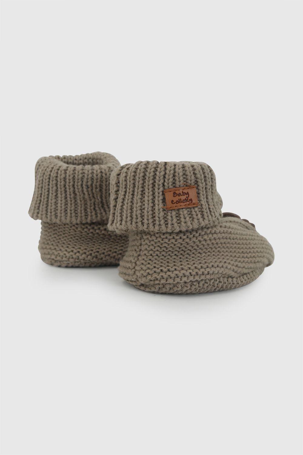 Zapato Tejido Cafe Niño 0/6M - 6/12M Colloky-4