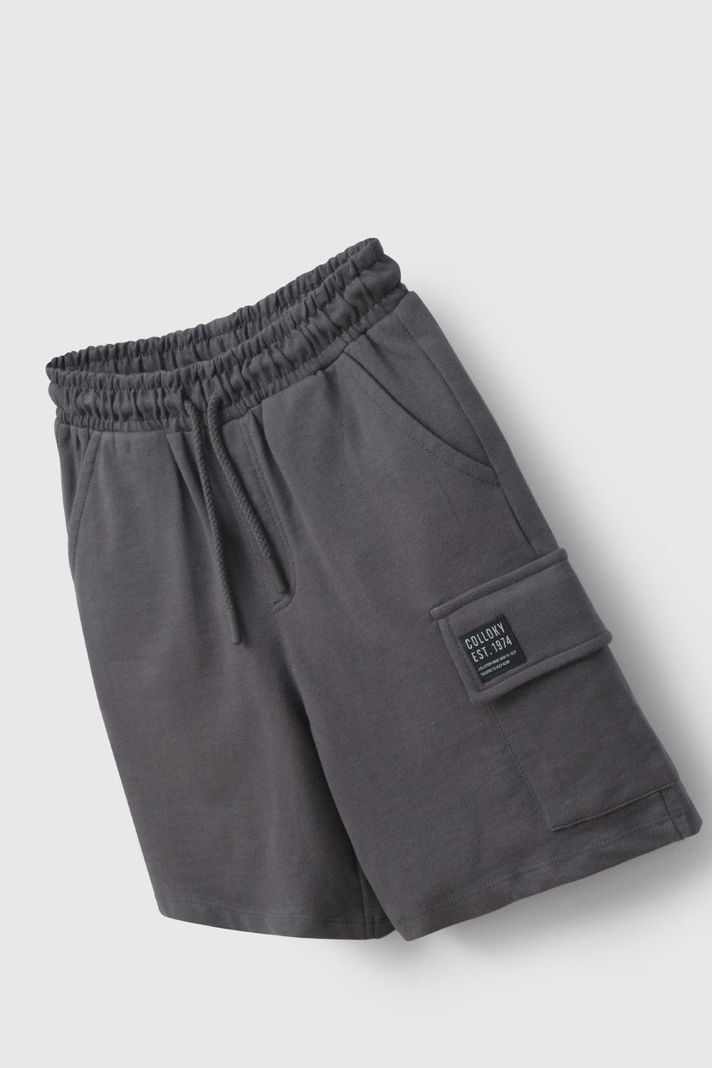 Bermuda Negro Cargo De Niño BDPO1502V26-2