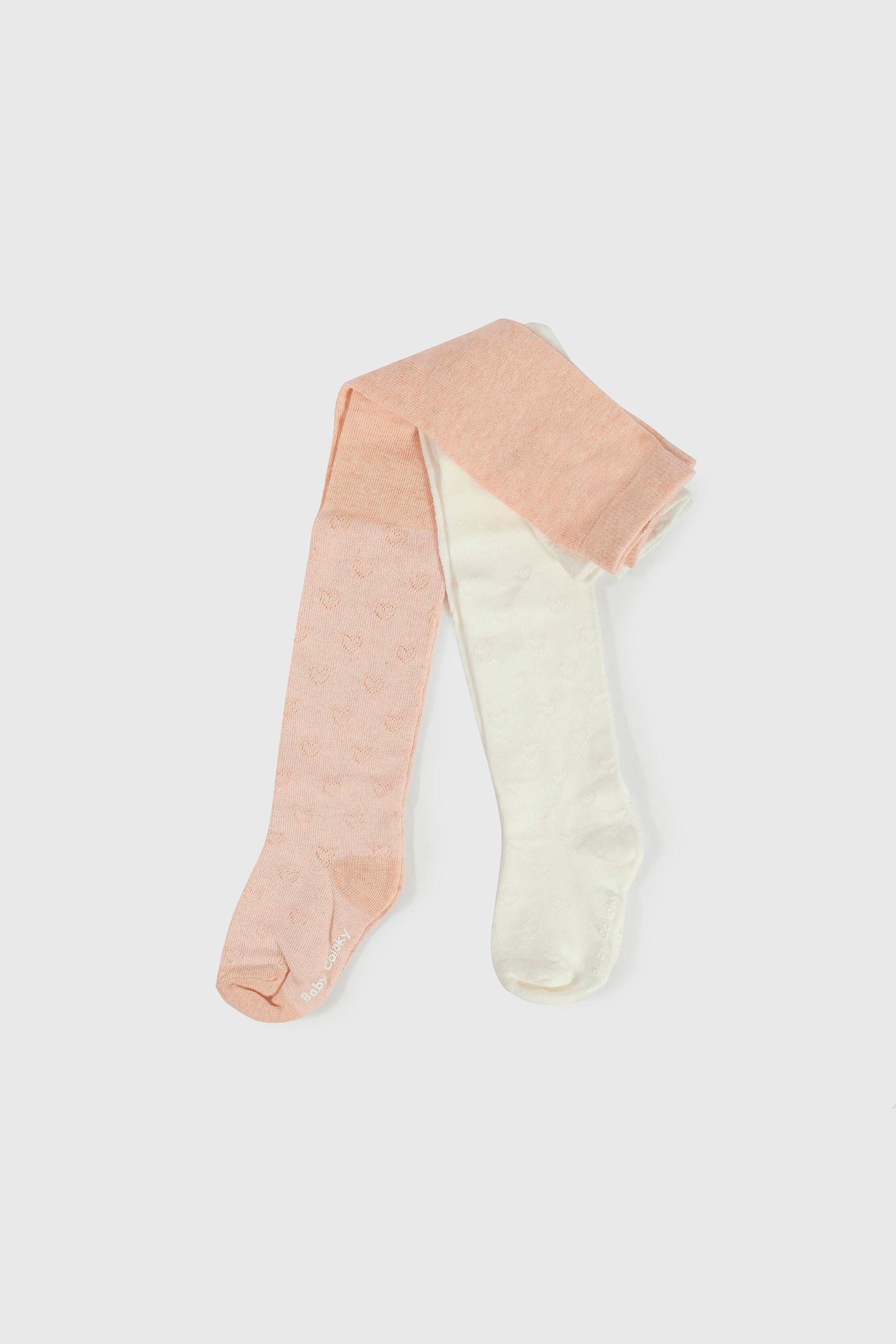 Pack 2 Pantys Corazones Rosada y Blanca-2