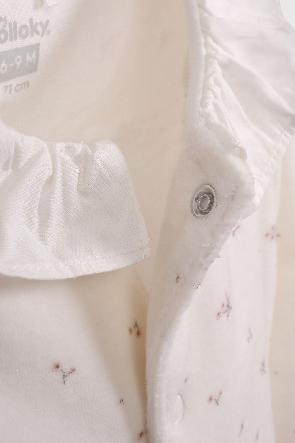 Osito Blanco Plush Flores De Bebé OLPL0278V26-3