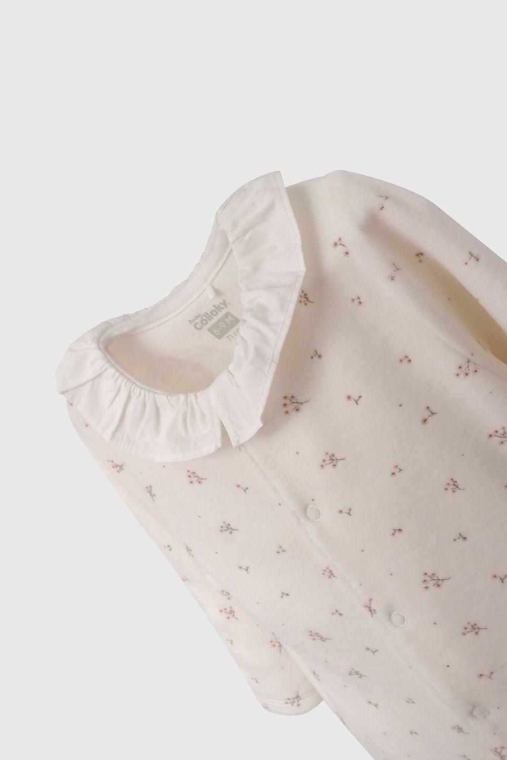 Osito Blanco Plush Flores De Bebé OLPL0278V26-2