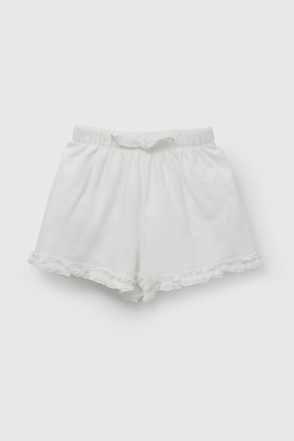 Short Blanco Vuelo De Niña SHPO0209V26-0