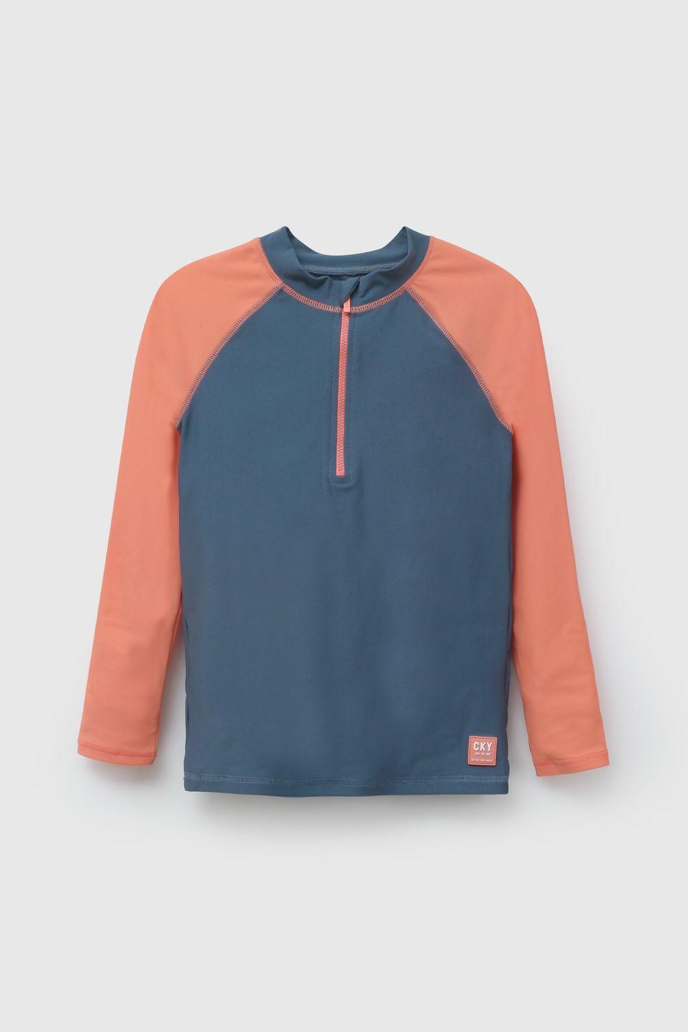 Polera Playa UV Azul De Niño POLY0151V26-1