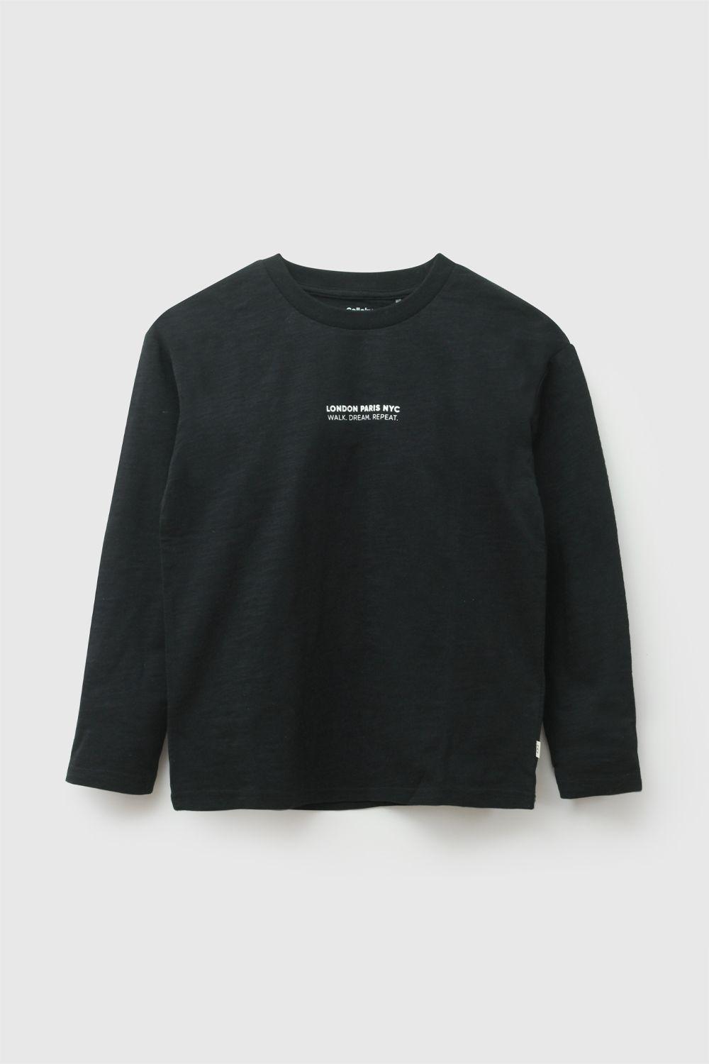 Polera London Negro Niño 3-4A a 12-13A Colloky-0