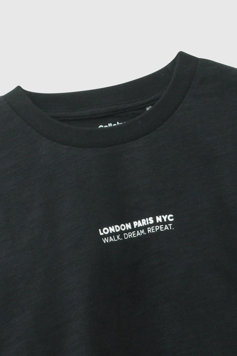 Polera London Negro Niño 3-4A a 12-13A Colloky-3