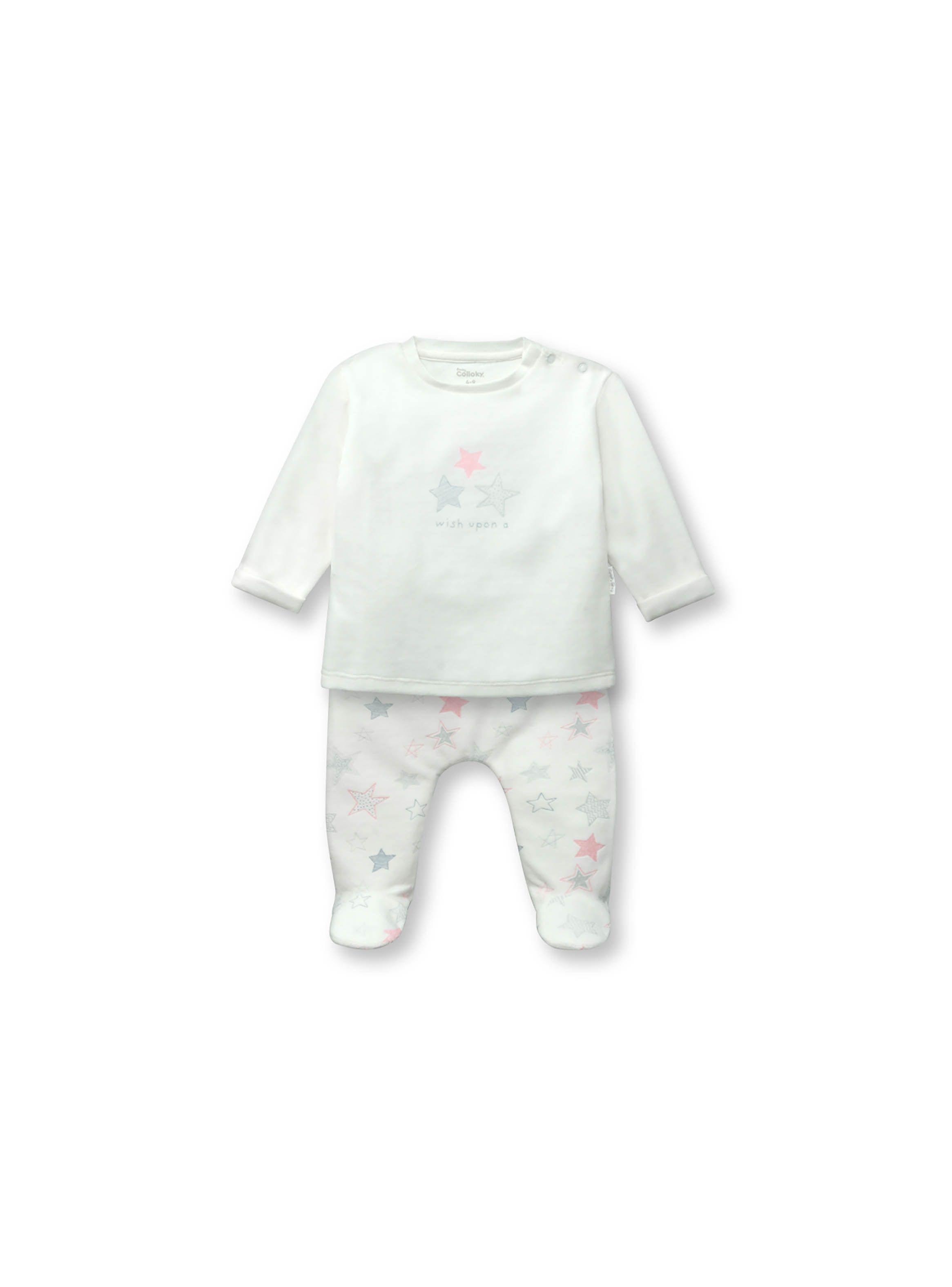 Clemente Bebé Niña Estrellas Blanco (0 A 9 Meses) Colloky-0