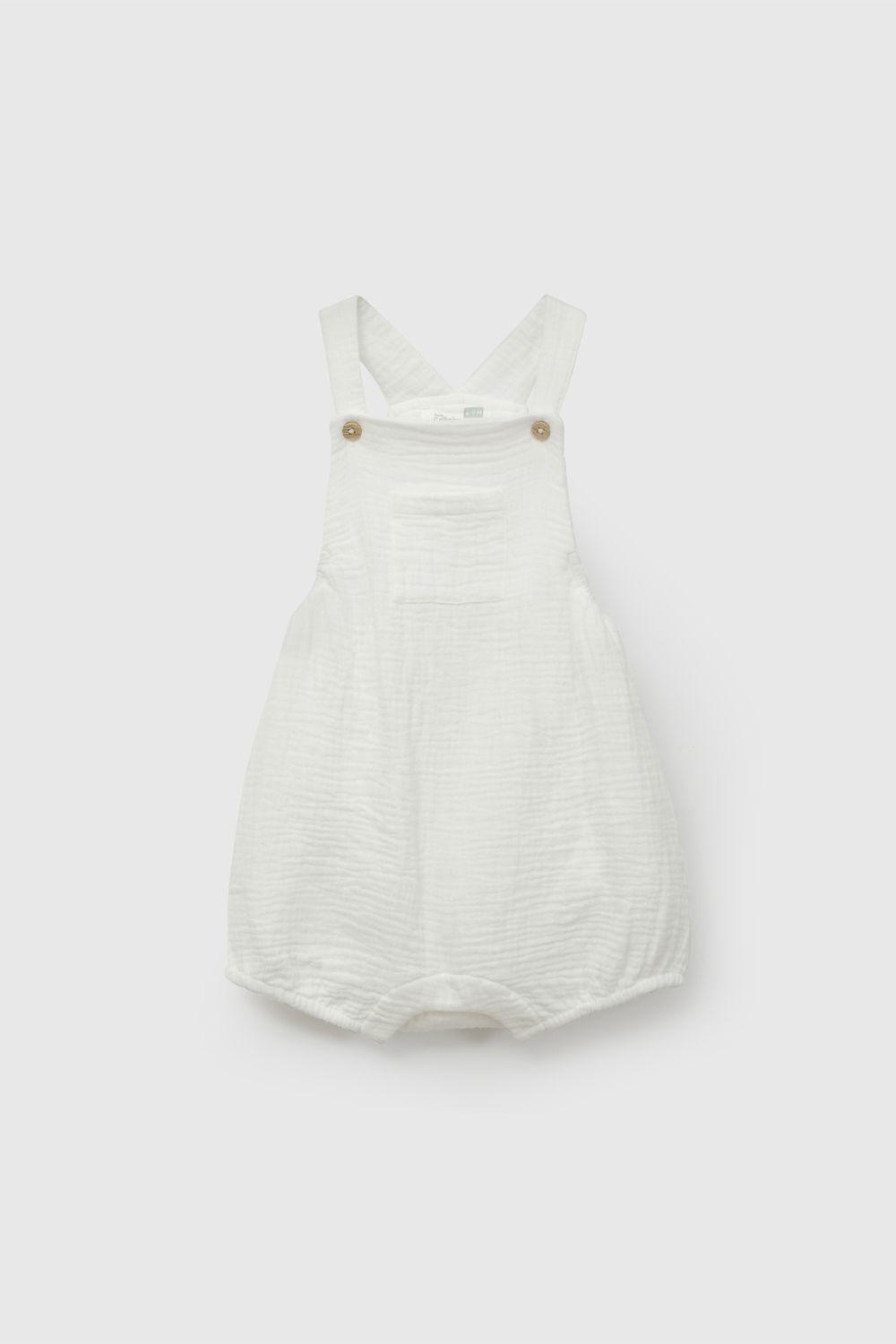 Jardinera Blanca Unisex De Bebé JLVLU109V26-0