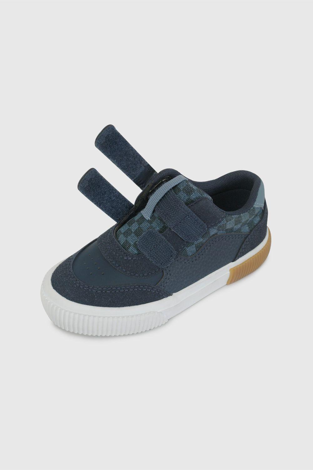 Zapatilla Urbana Azul con Cuadros 47210257V26-5