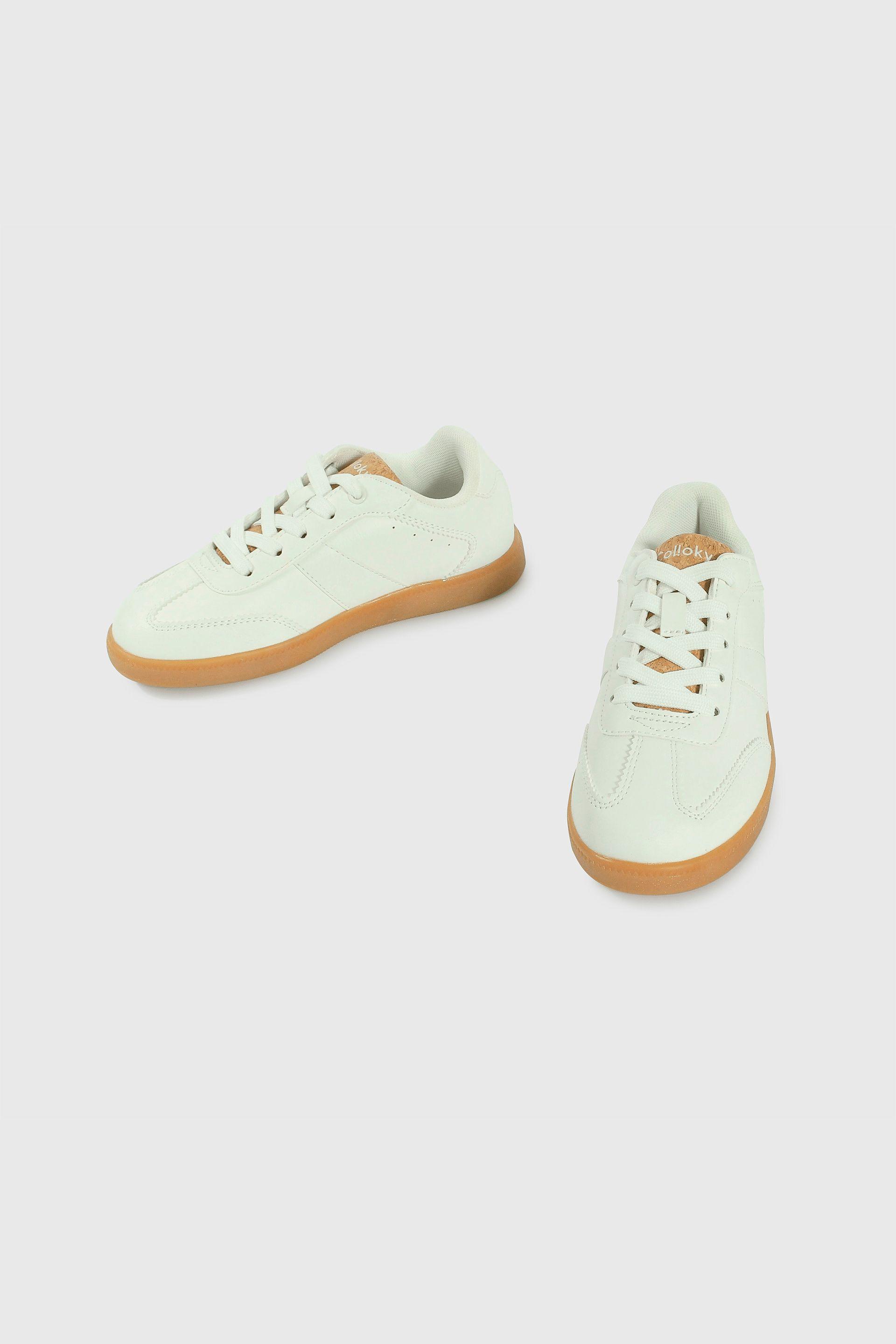 Zapatilla Lifestyle de Unisex Blanco Caña Baja con Cordón-3