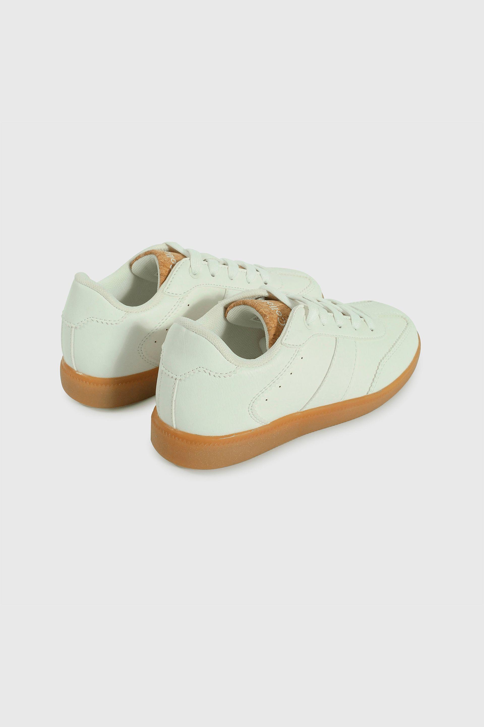 Zapatilla Lifestyle de Unisex Blanco Caña Baja con Cordón-4