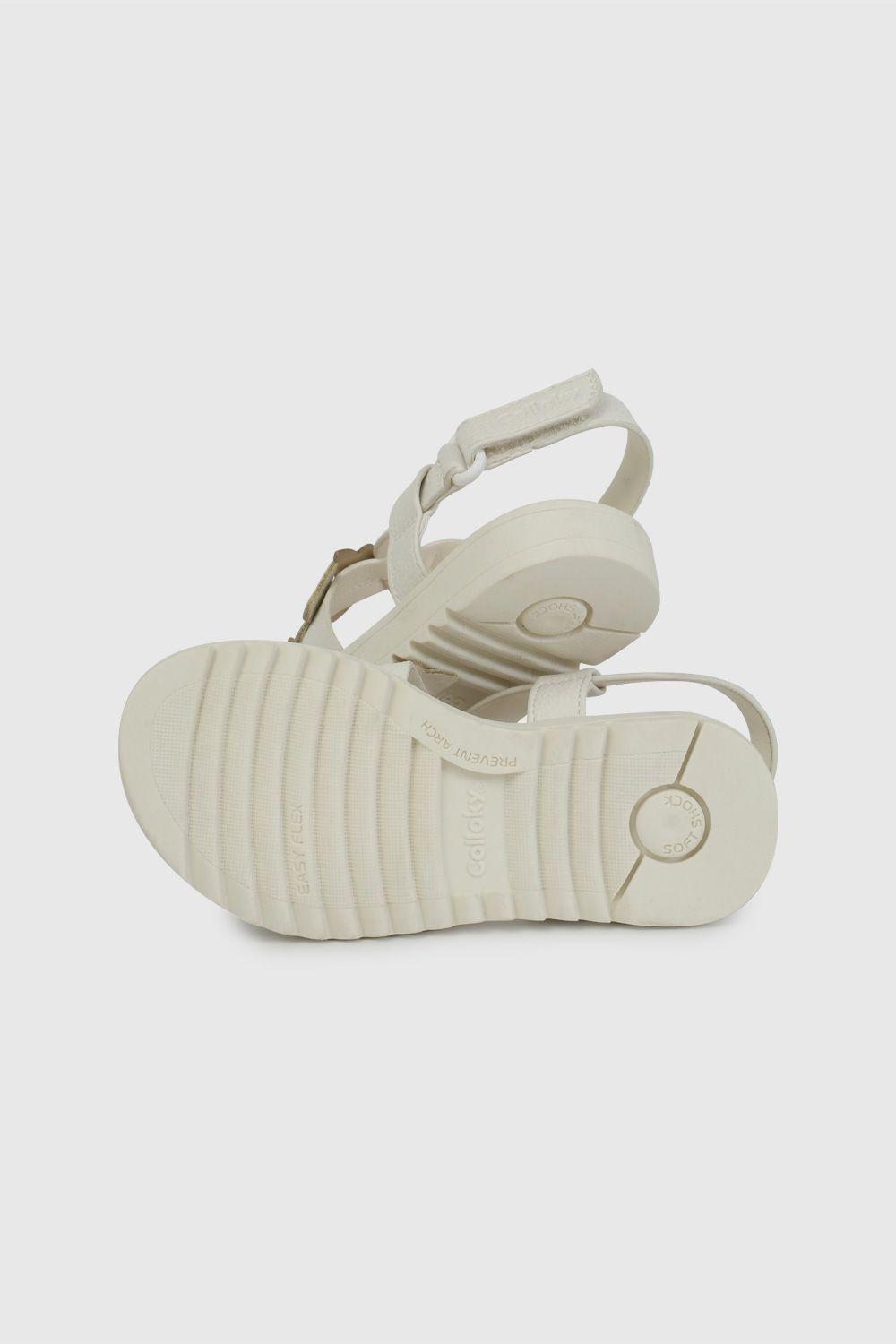 Sandalia Blanca con Aplicación de Mariposas 43080209V26-2