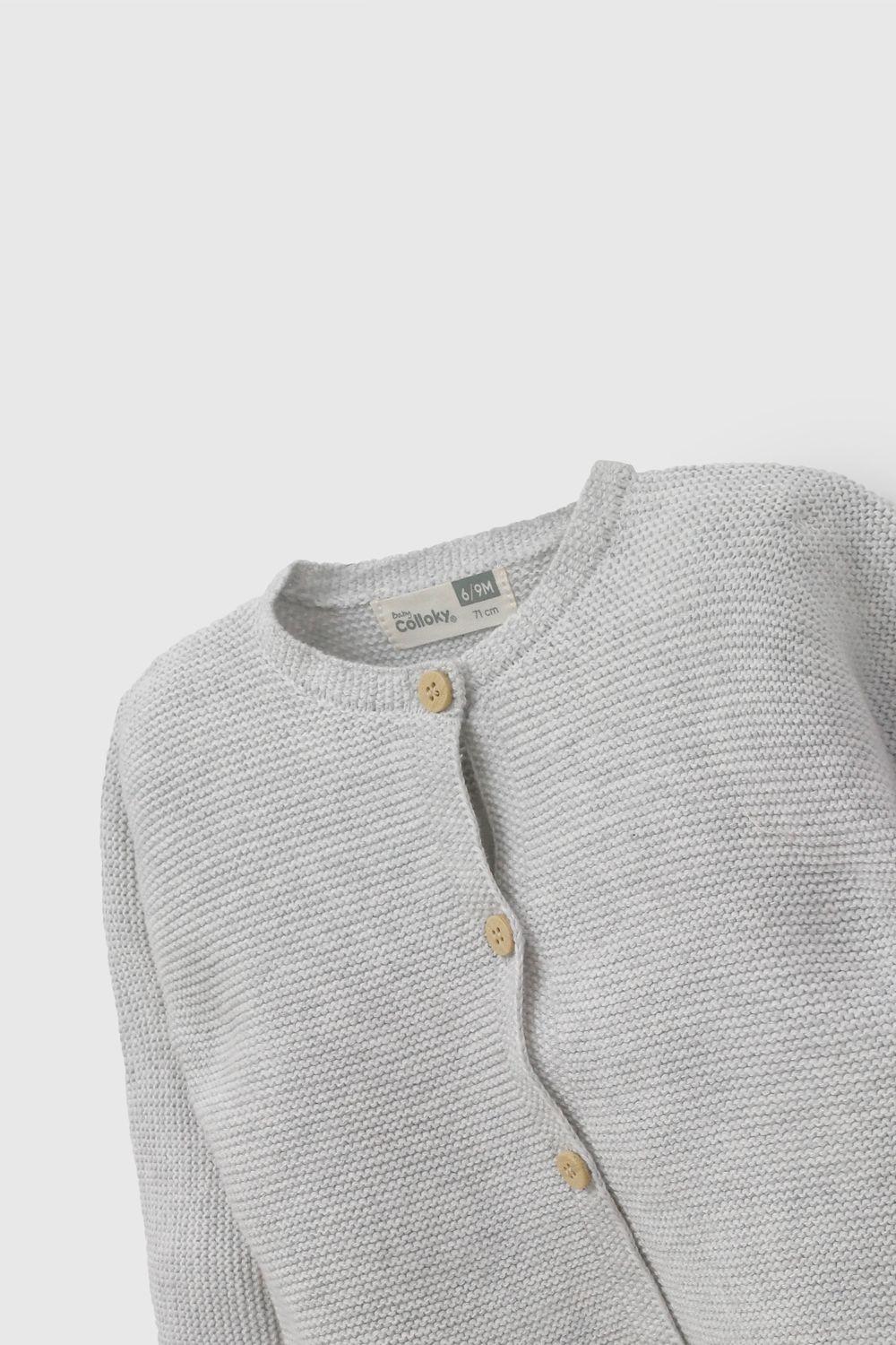 Chaleco Gris Unisex bebé 7367 Colloky-2