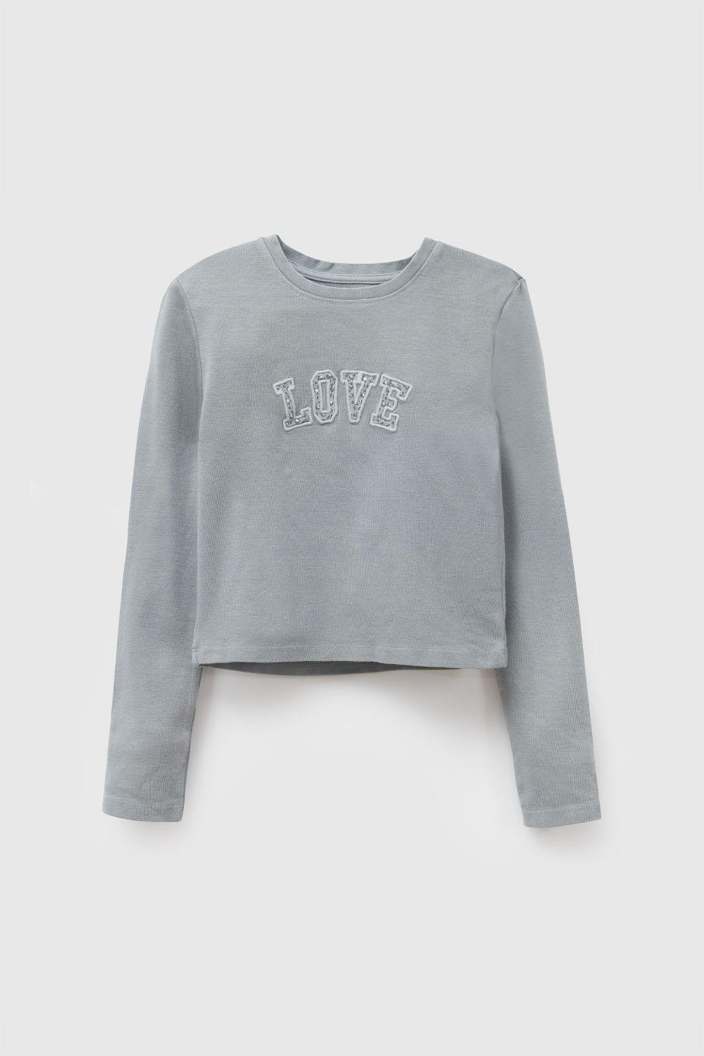 Polera Niña Gris 8176 Colloky-0