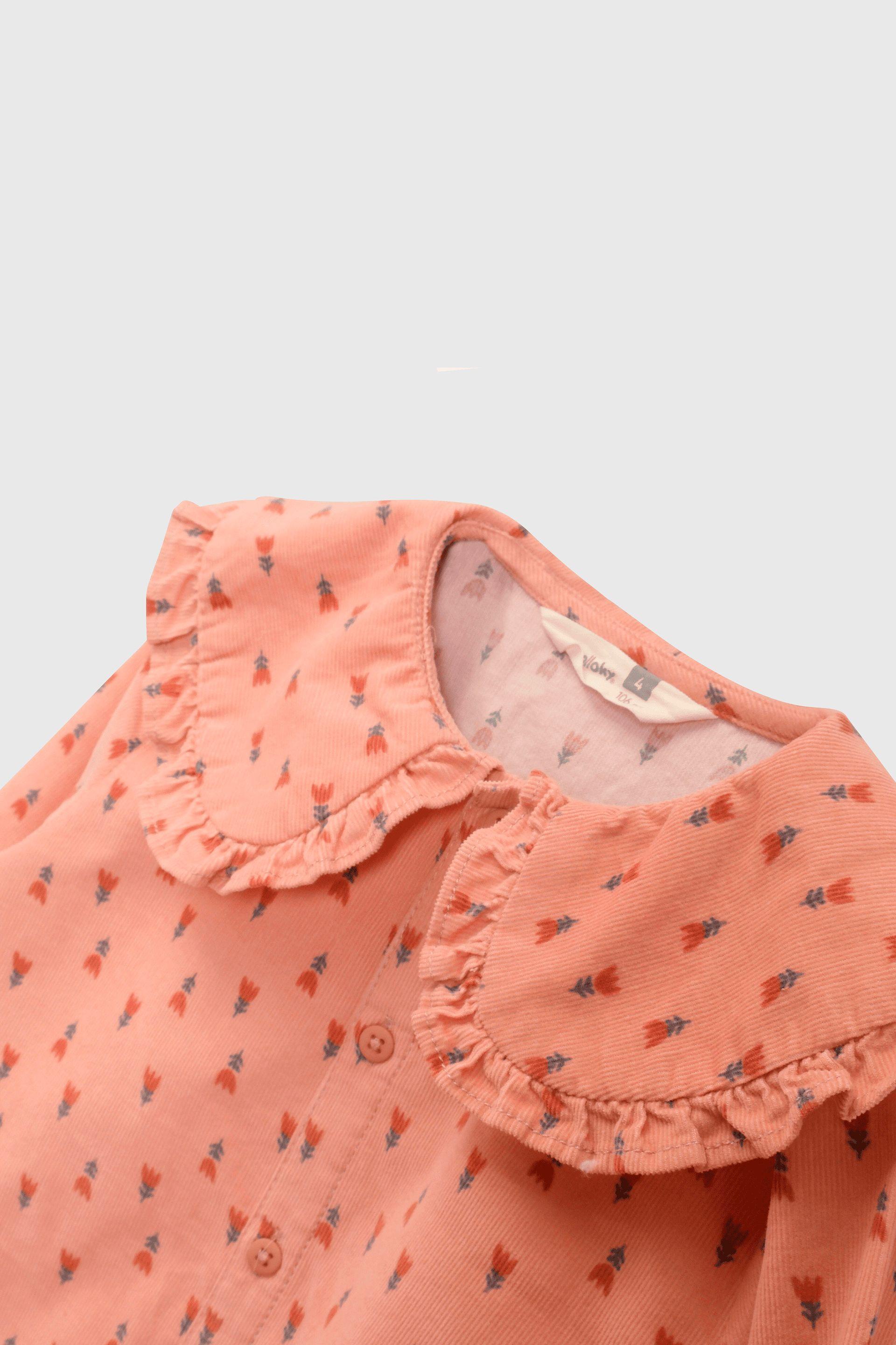 Blusa Cotele Rosada Flores-2