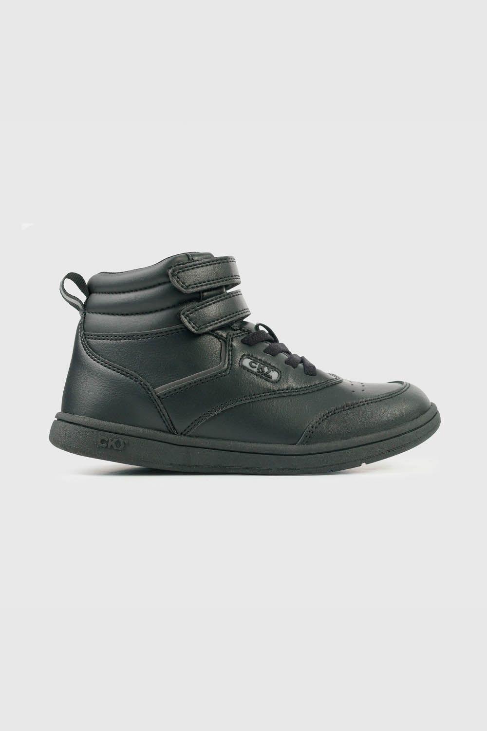 Zapatilla Escolar Negra Caña Alta con Velcro Niña 30 al 41-1