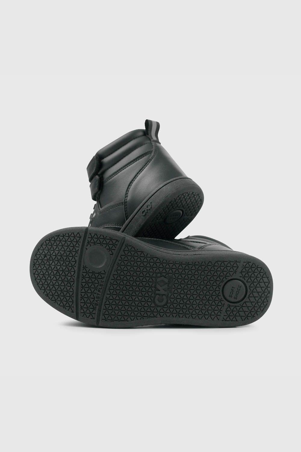 Zapatilla Escolar Negra Caña Alta con Velcro Niña 30 al 41-2