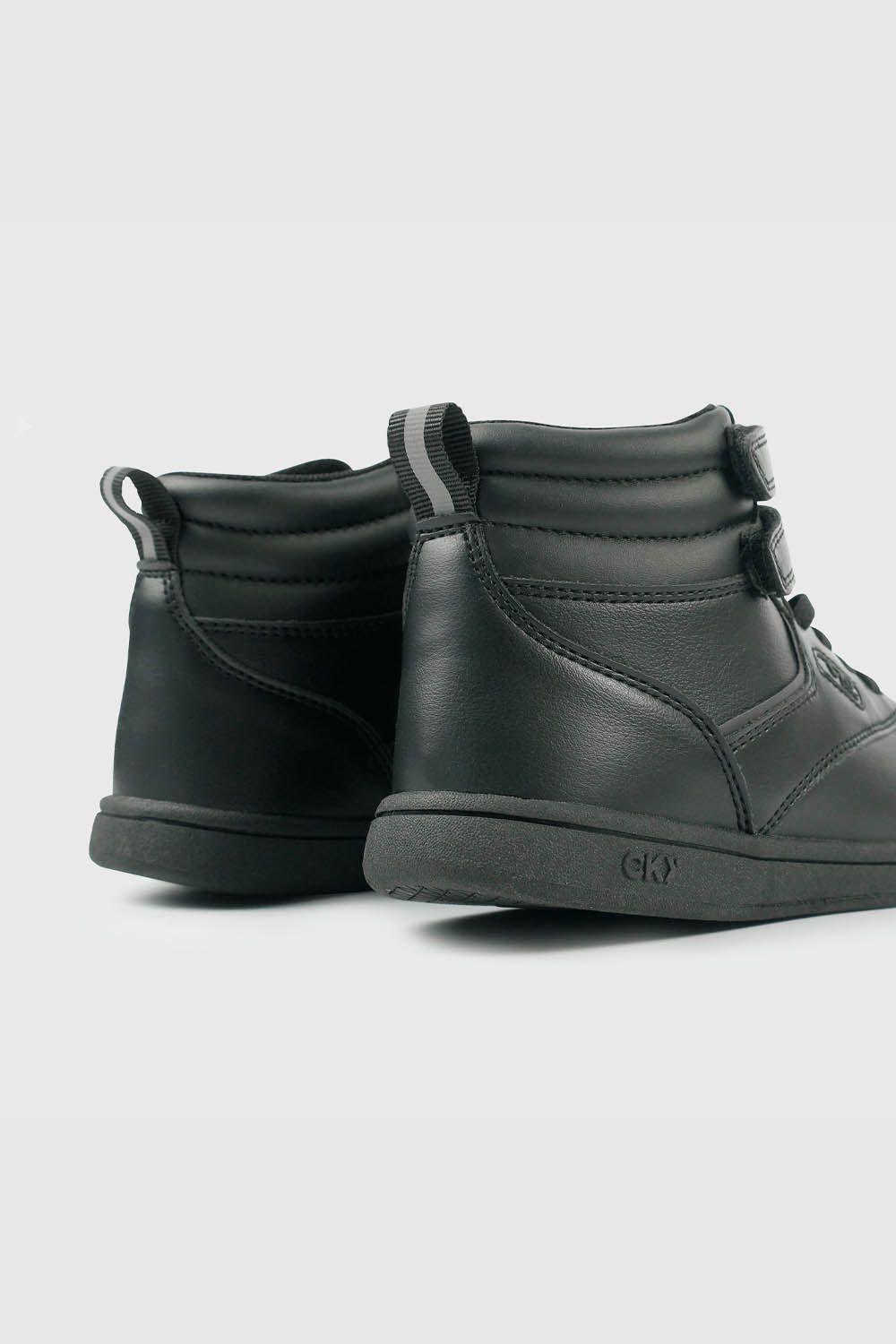Zapatilla Escolar Negra Caña Alta con Velcro Niña 30 al 41-4