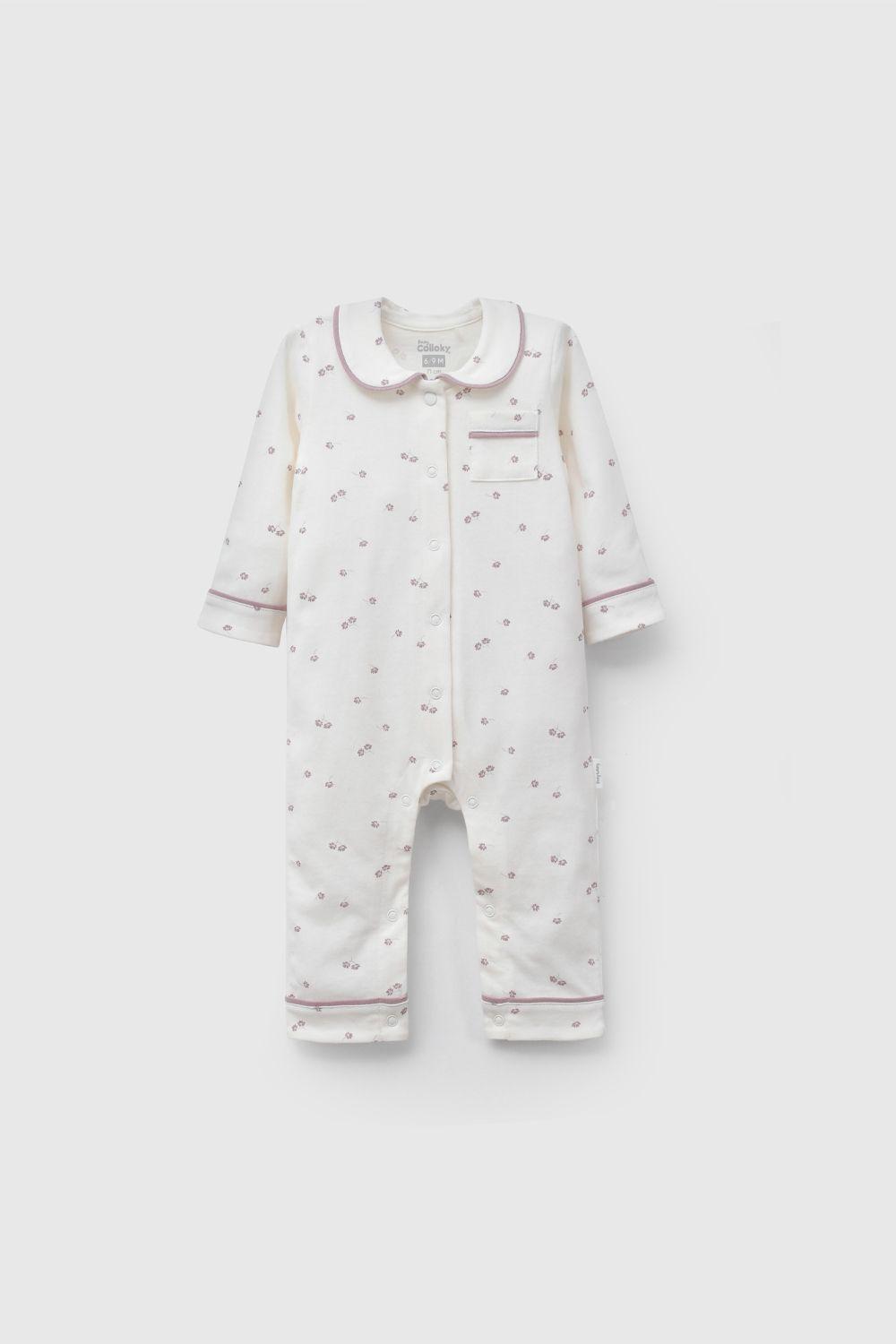 Pijama Blanco Flores De Bebé PJJE2278V26-0