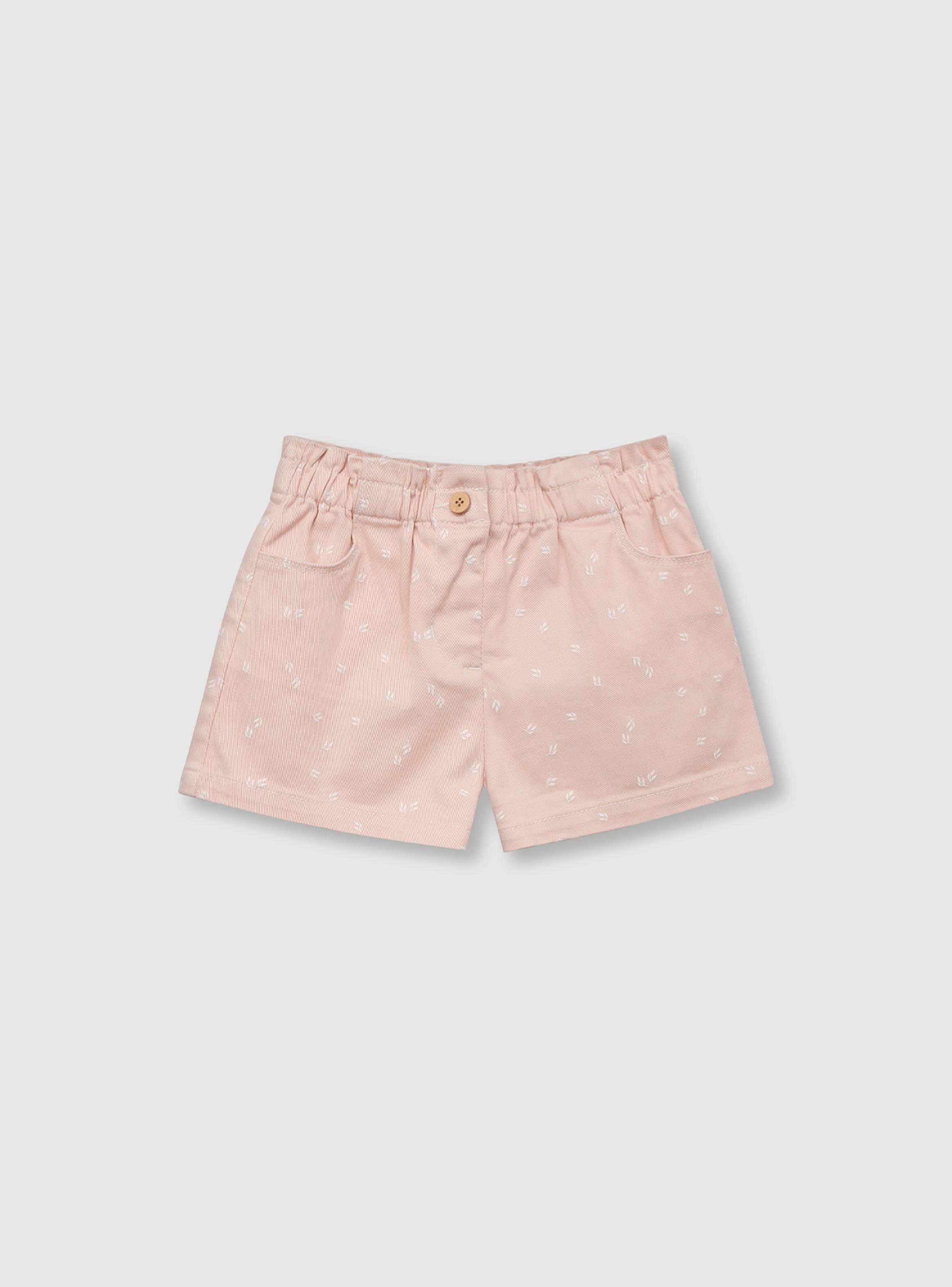 Short De Bebe Niña Recogido Rosado (3 A 36 Meses) Colloky-0