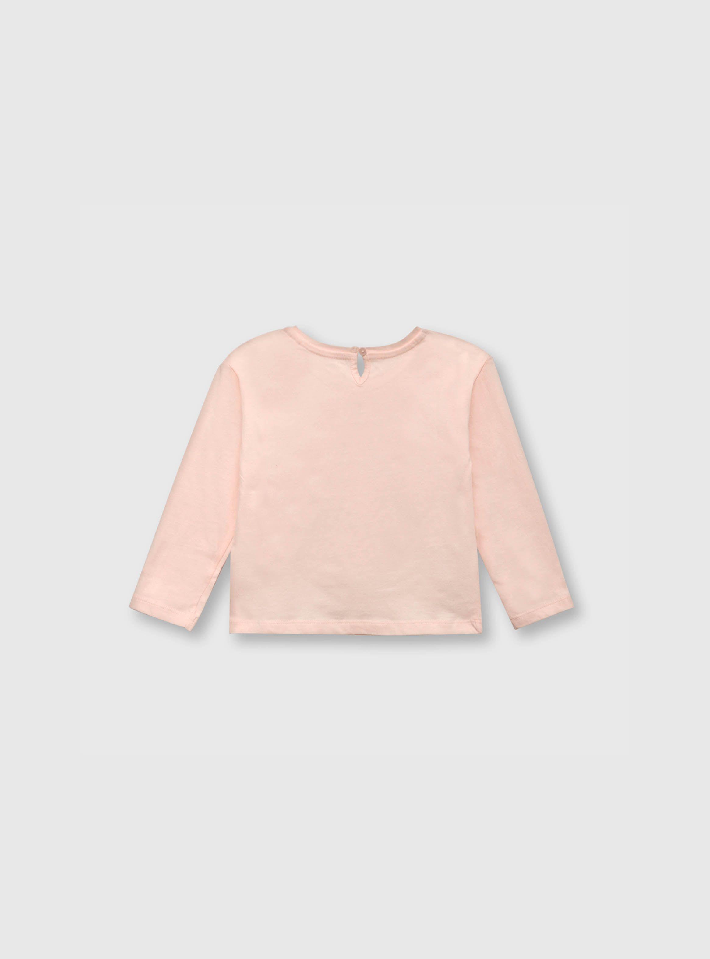 Polera De Bebe Niña Pop Corn Rosado (3 A 36 Meses) Colloky-1