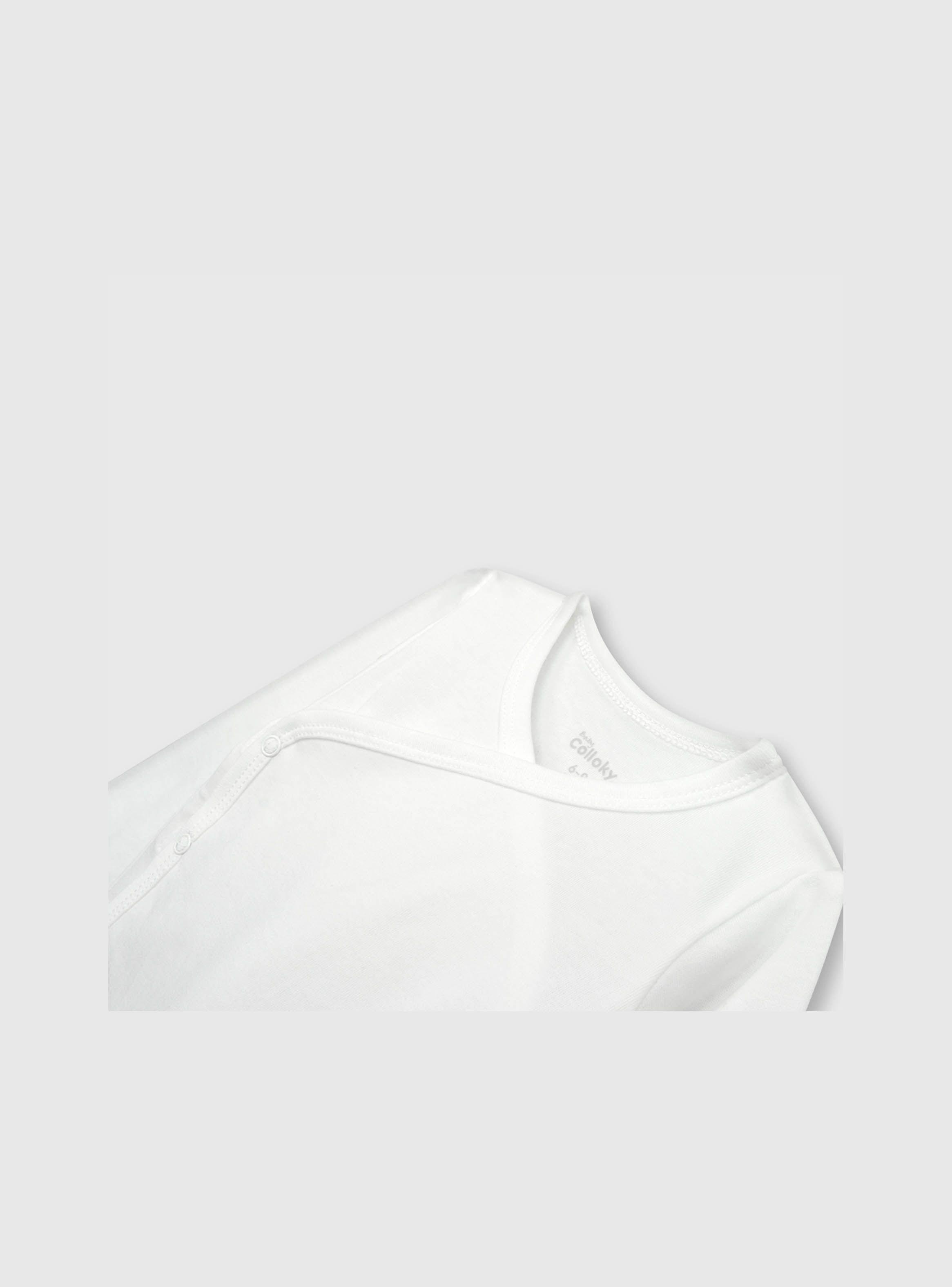 Body Unisex Blanco (0 A 12 Meses) Colloky-3