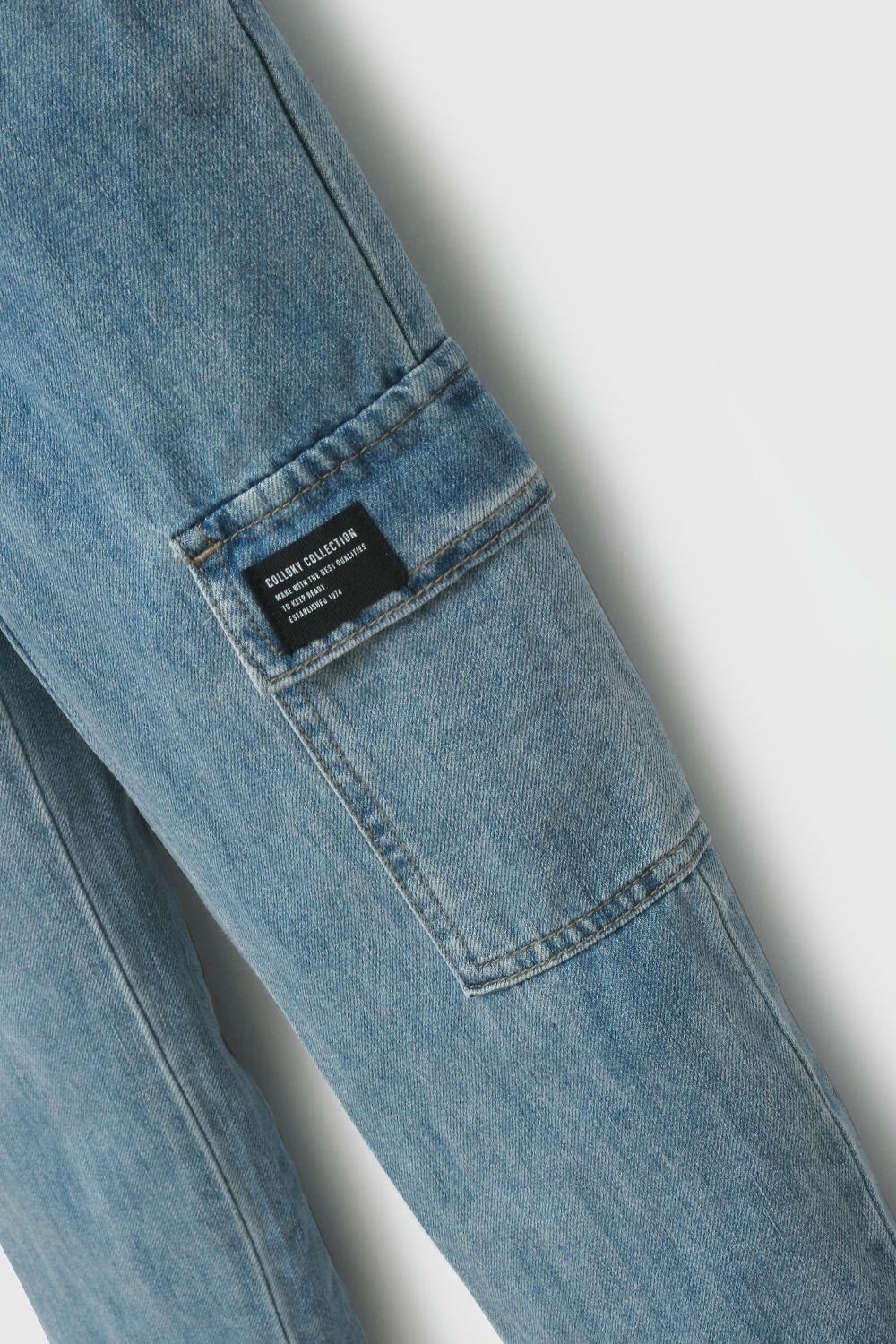 Jeans Azul Cargo De Niño JEME0351V26-3