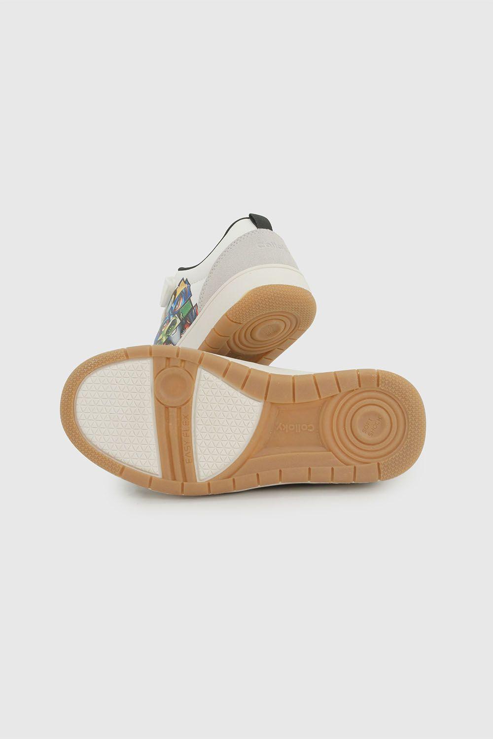 Zapatilla Niño Blanco 8065 Colloky-2