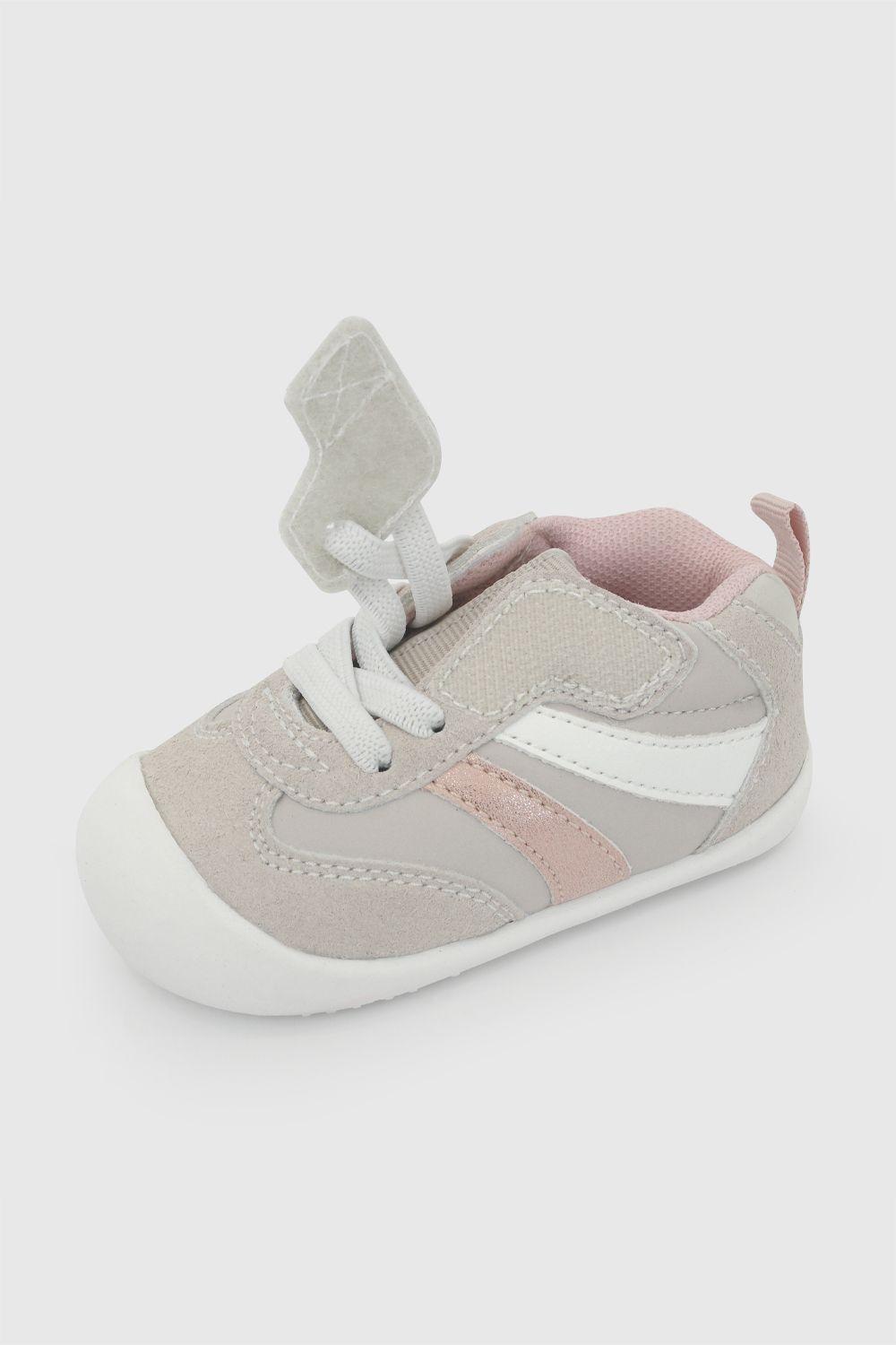 Zapatilla Velcro Blanca Niña 17-20 Colloky-5