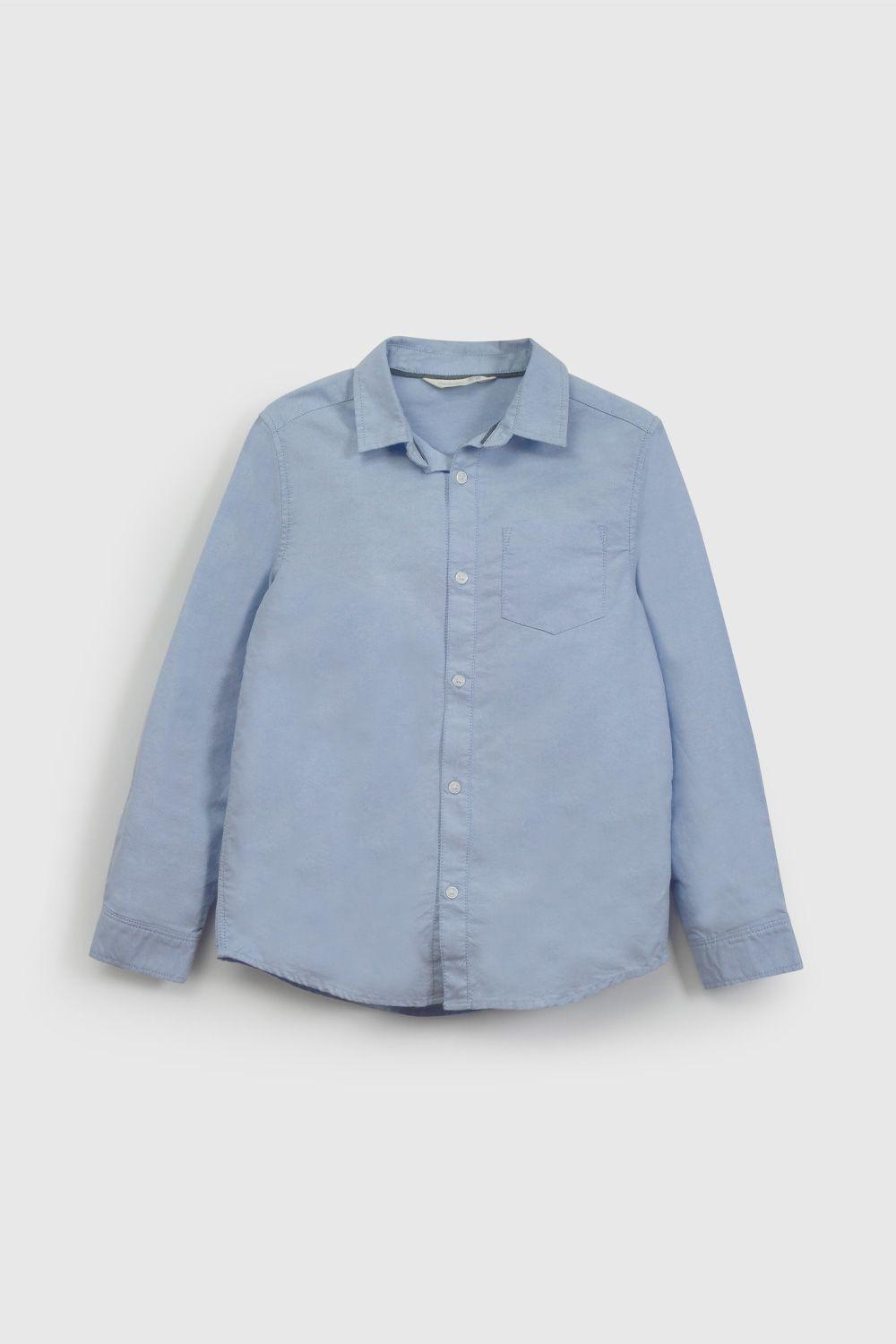 Camisa Celeste Oxford De Niño CAOX0140V26-0