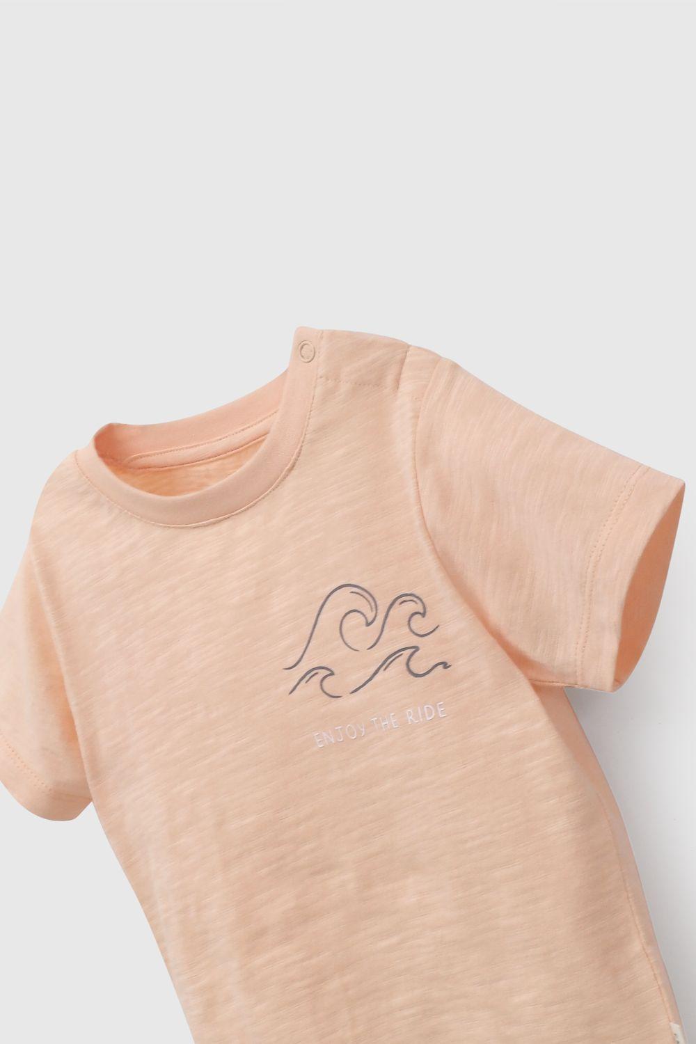 Polera Niño Naranjo 58223 Colloky-2